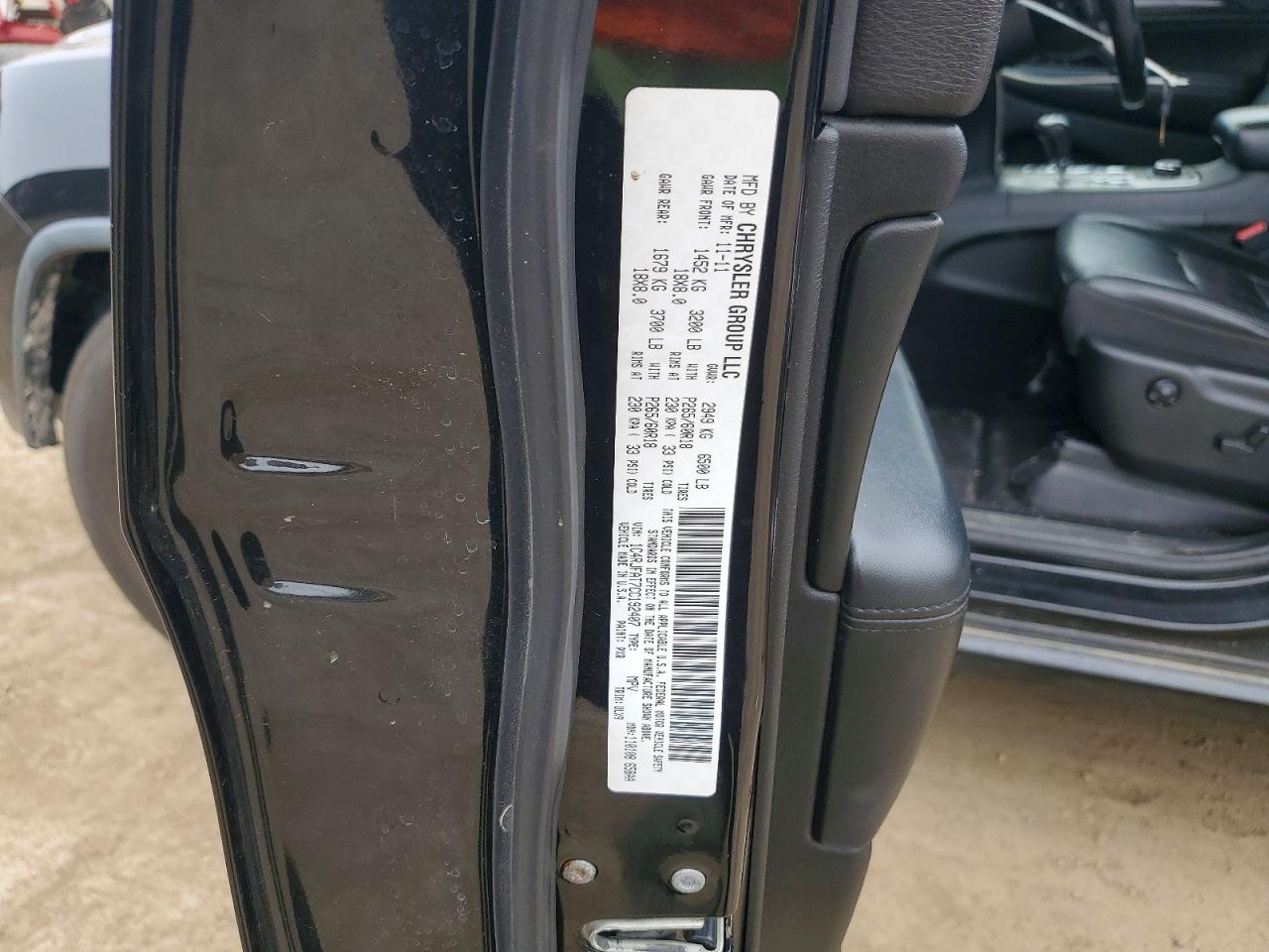 2012 Jeep Grand Cherokee Laredo Black vin: 1C4RJFAT7CC192407