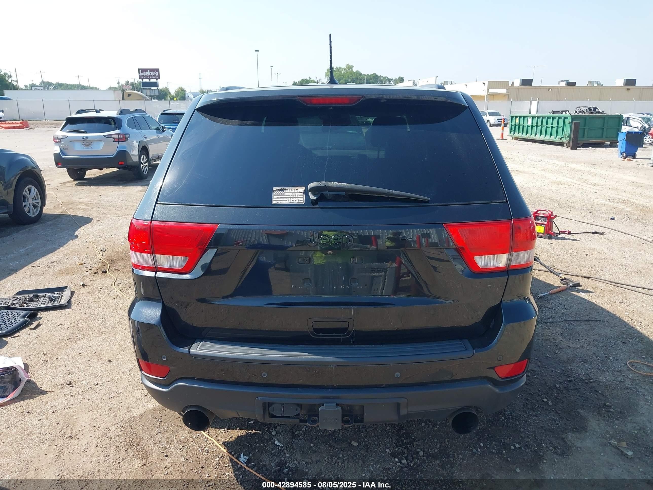 2013 Jeep Grand Cherokee Laredo Altitude Black vin: 1C4RJFAT8DC586824