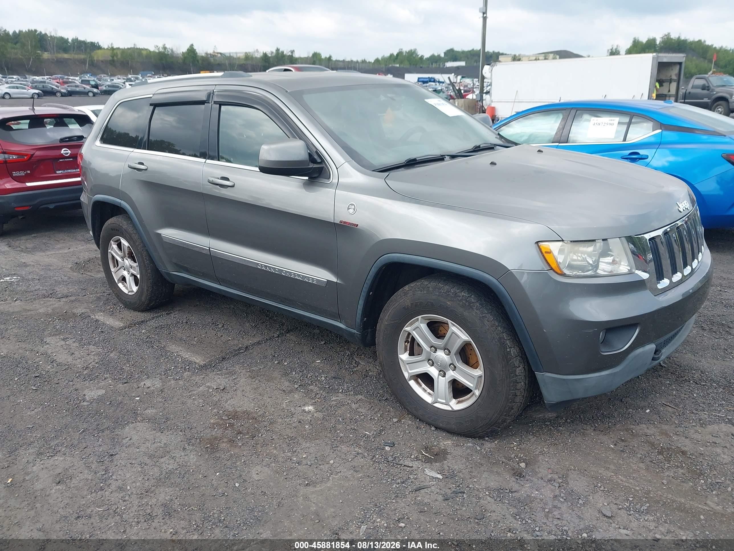 2012 Jeep Grand Cherokee Laredo Gray vin: 1C4RJFAT9CC269858