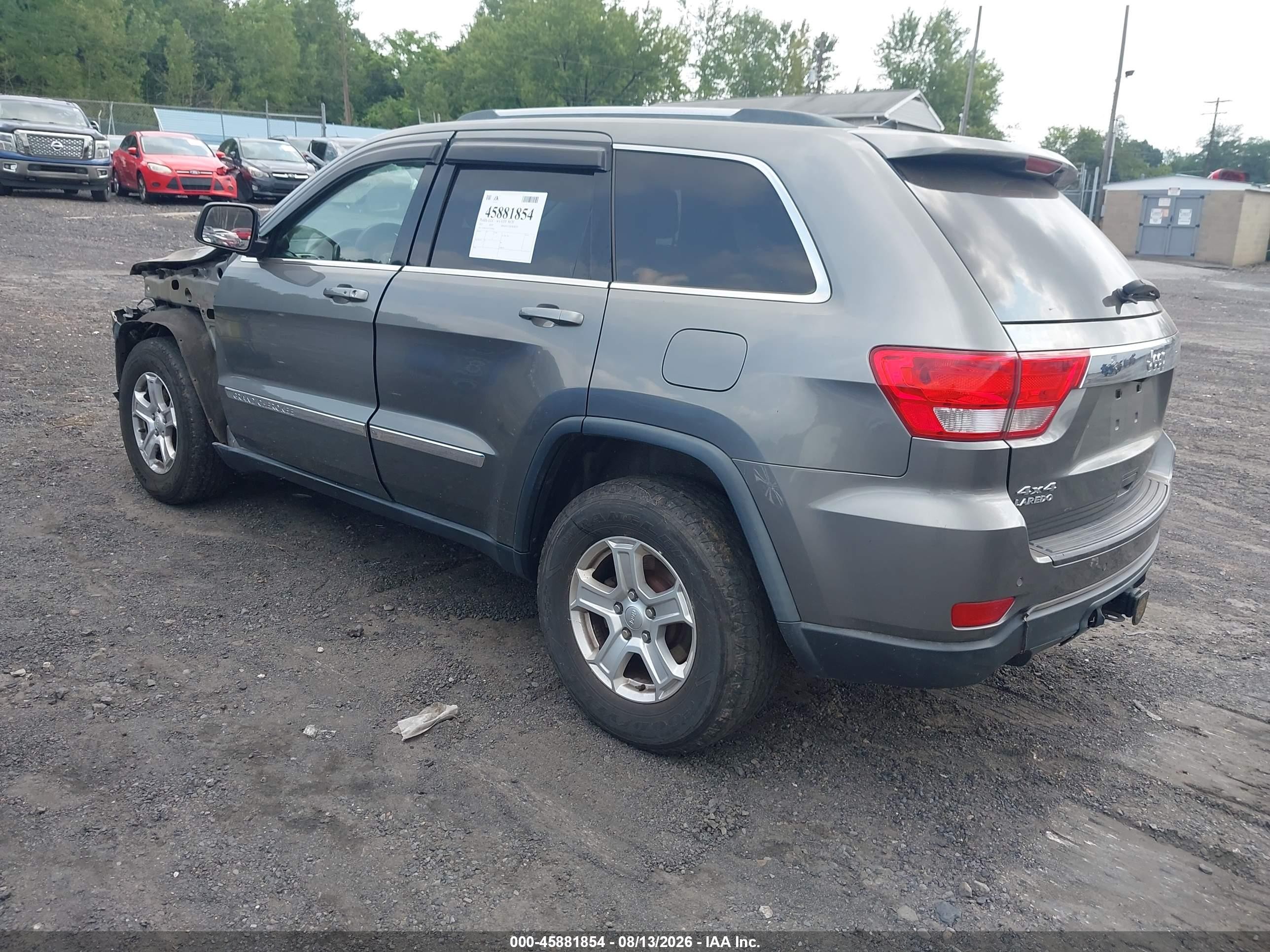 2012 Jeep Grand Cherokee Laredo Gray vin: 1C4RJFAT9CC269858
