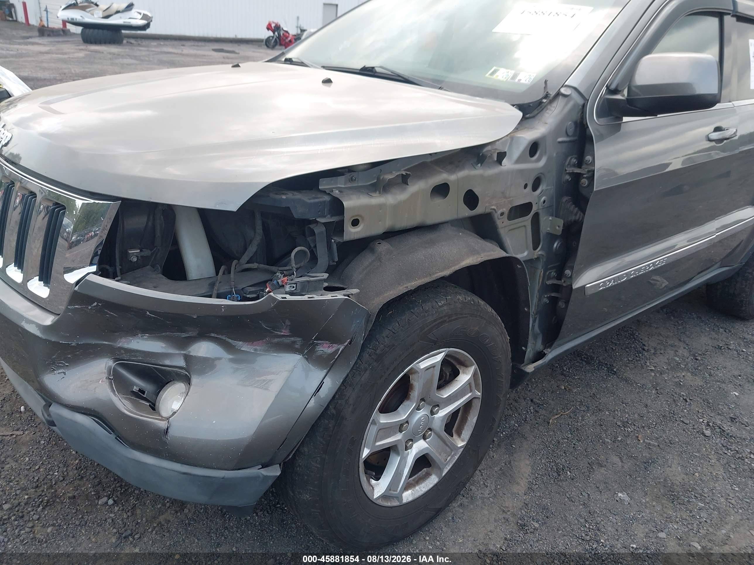 2012 Jeep Grand Cherokee Laredo Gray vin: 1C4RJFAT9CC269858