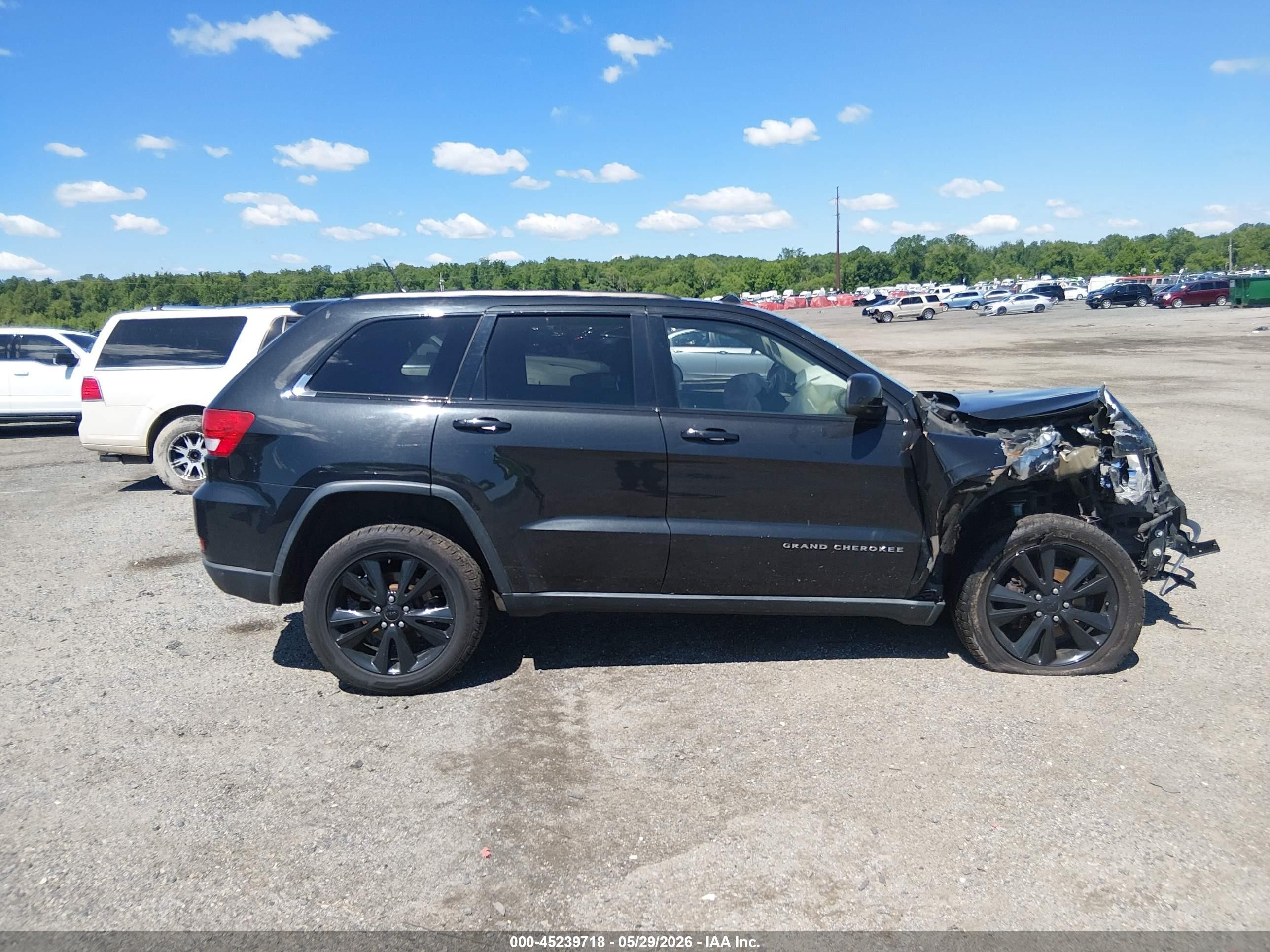 2012 Jeep Grand Cherokee Laredo Black vin: 1C4RJFAT9CC335079