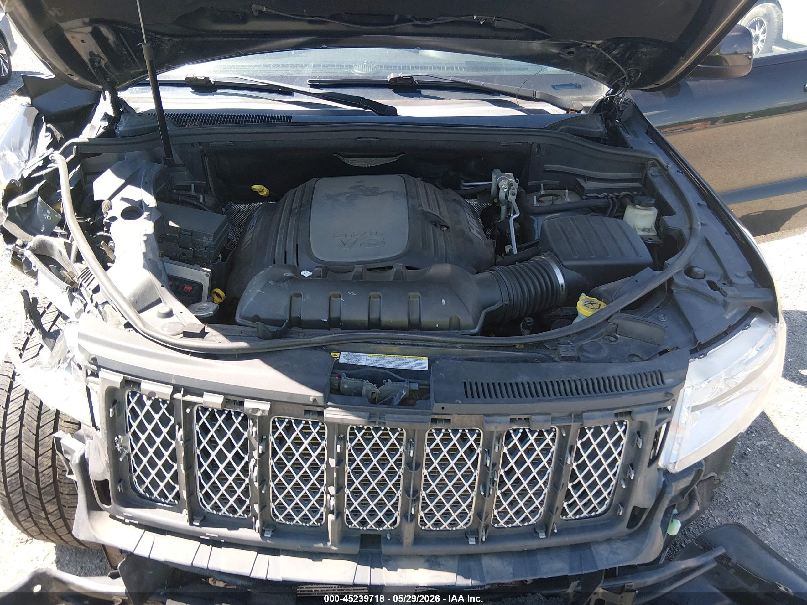 2012 Jeep Grand Cherokee Laredo Black vin: 1C4RJFAT9CC335079