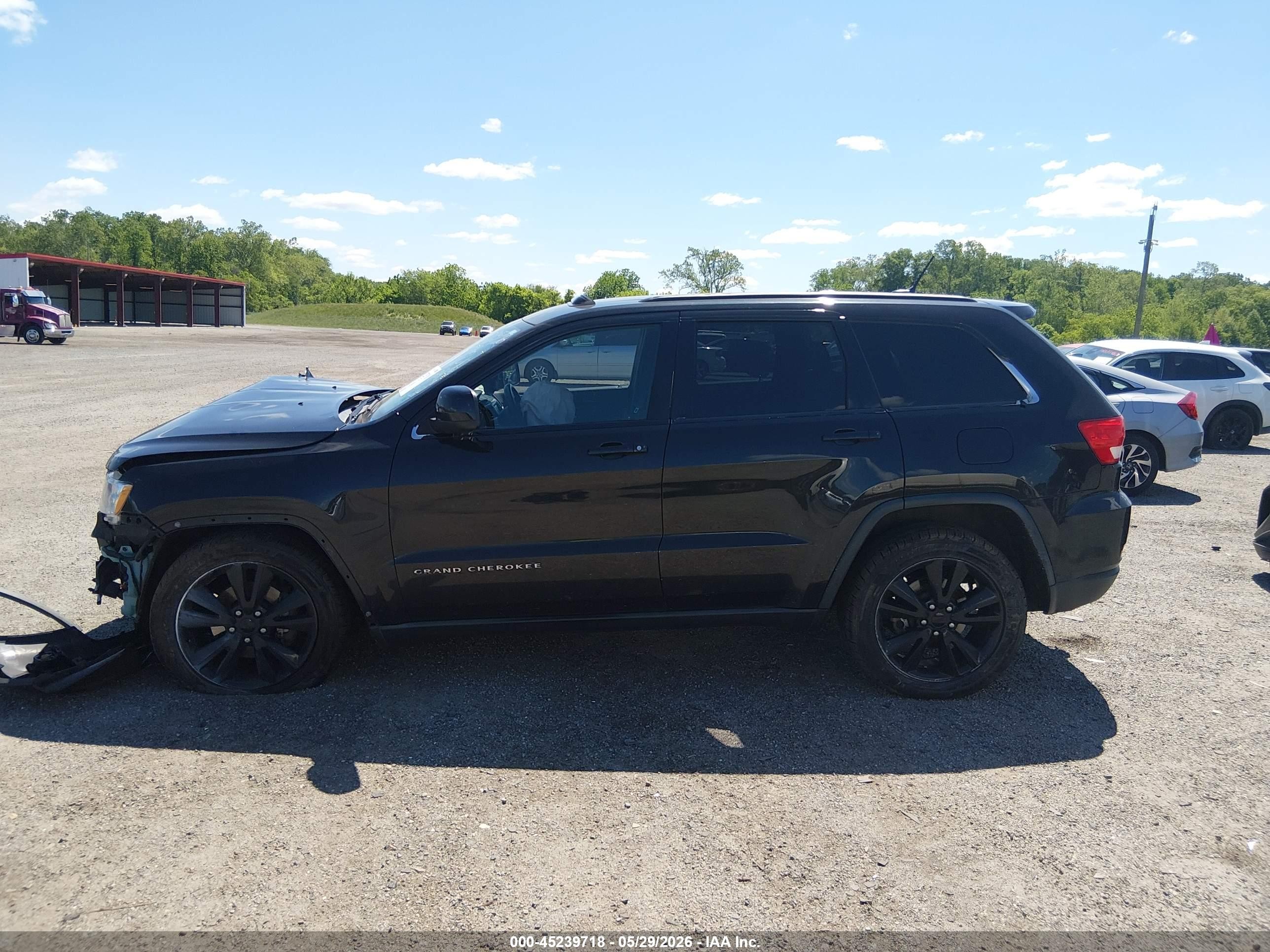 2012 Jeep Grand Cherokee Laredo Black vin: 1C4RJFAT9CC335079