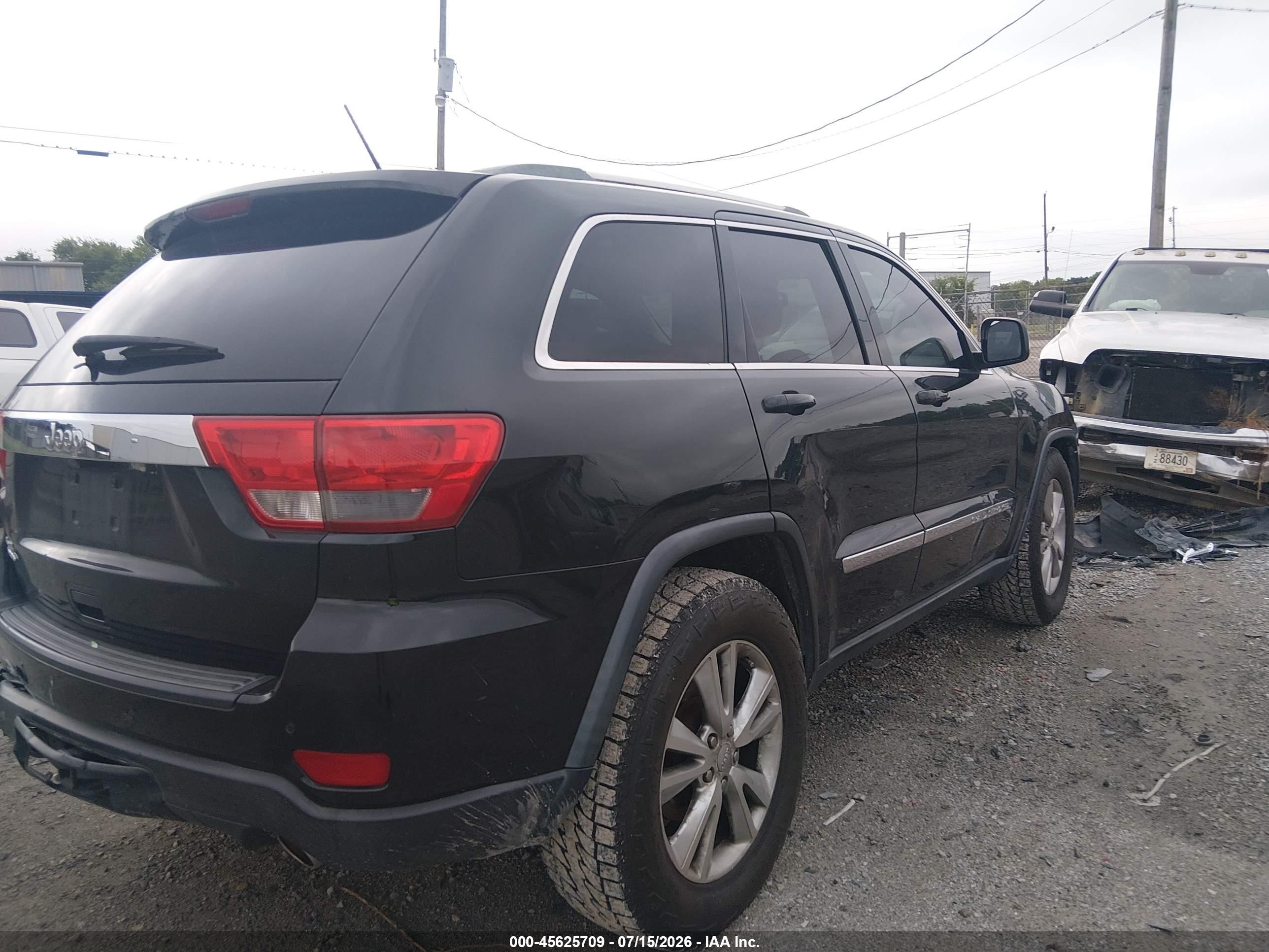 2012 Jeep Grand Cherokee Laredo Black vin: 1C4RJFAT9CC343067