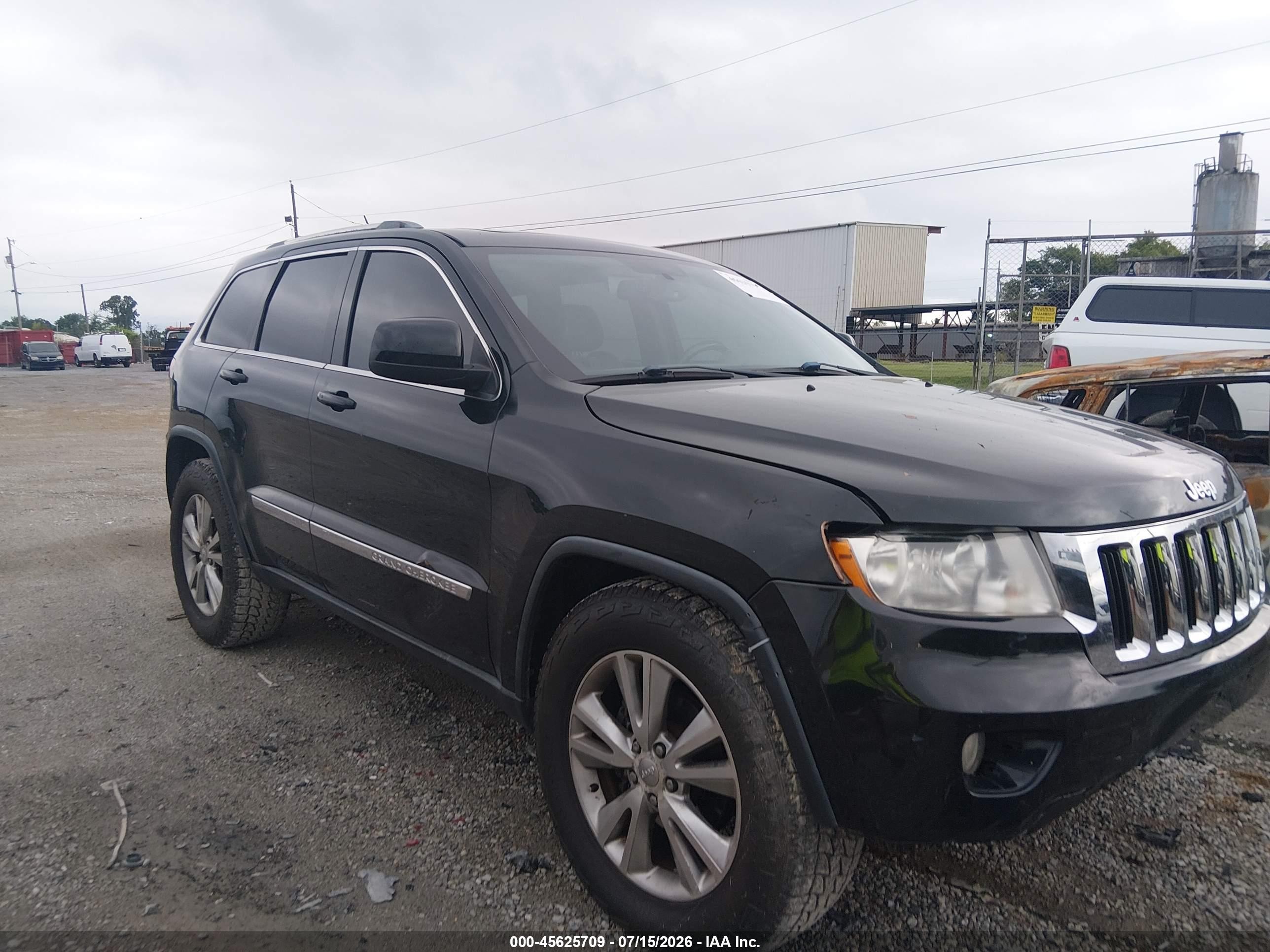 2012 Jeep Grand Cherokee Laredo Black vin: 1C4RJFAT9CC343067