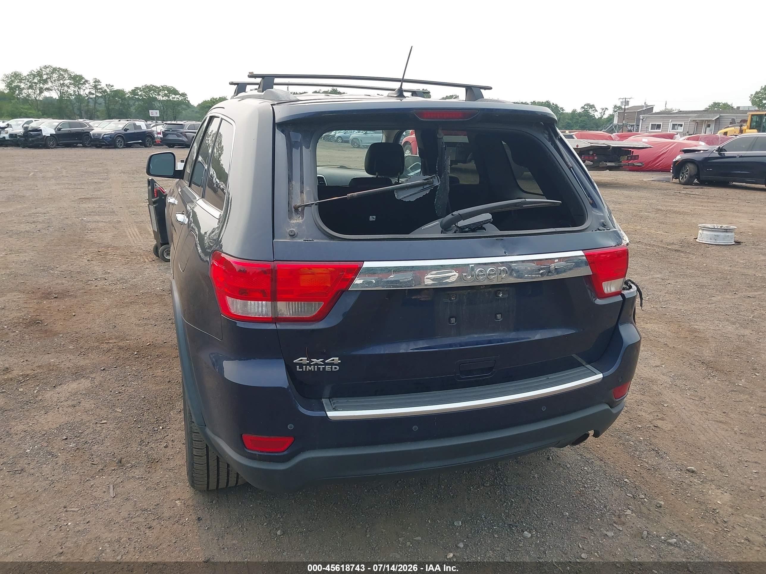 2012 Jeep Grand Cherokee Limited Dark Blue vin: 1C4RJFBG0CC254294