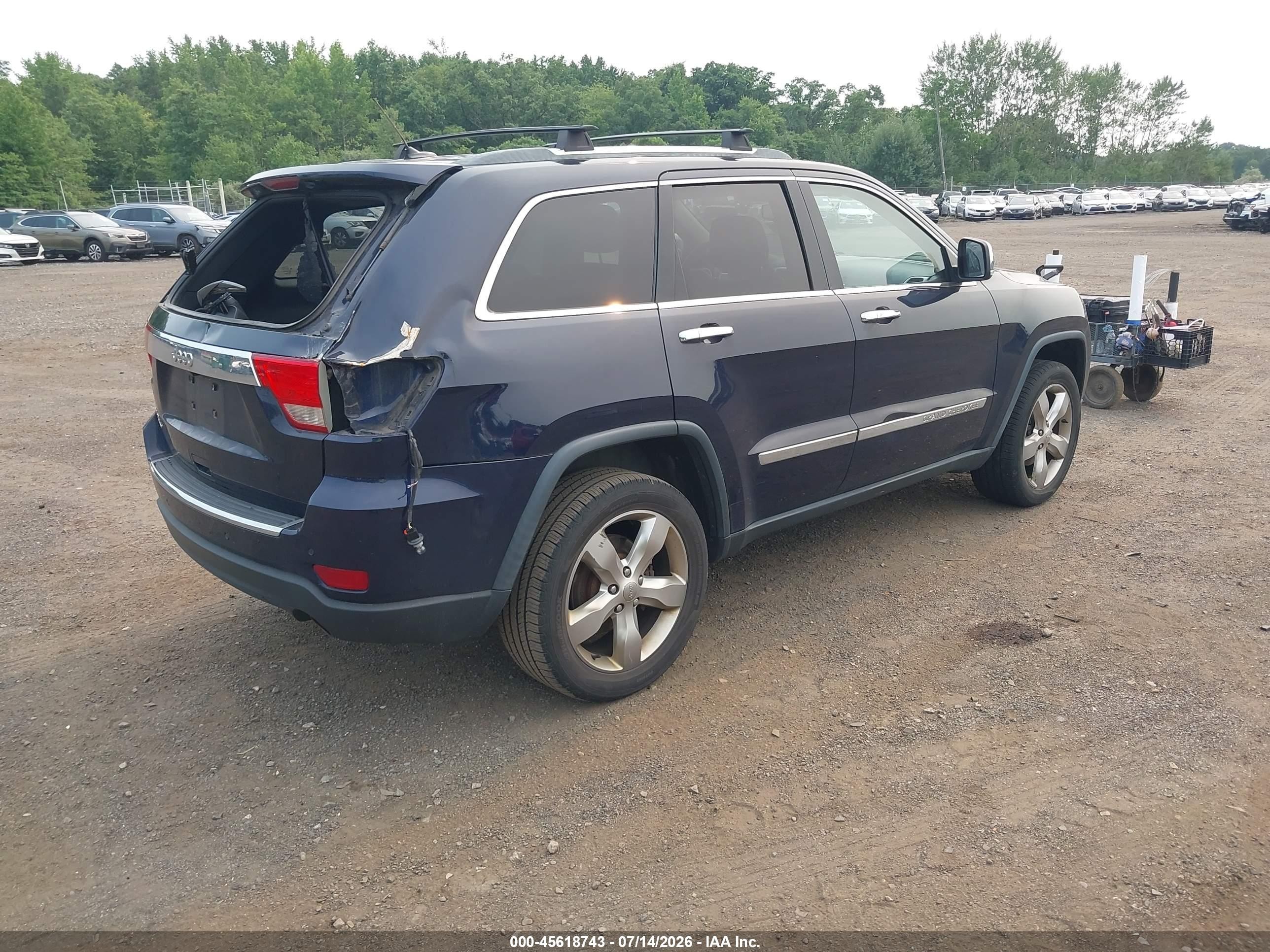 2012 Jeep Grand Cherokee Limited Dark Blue vin: 1C4RJFBG0CC254294
