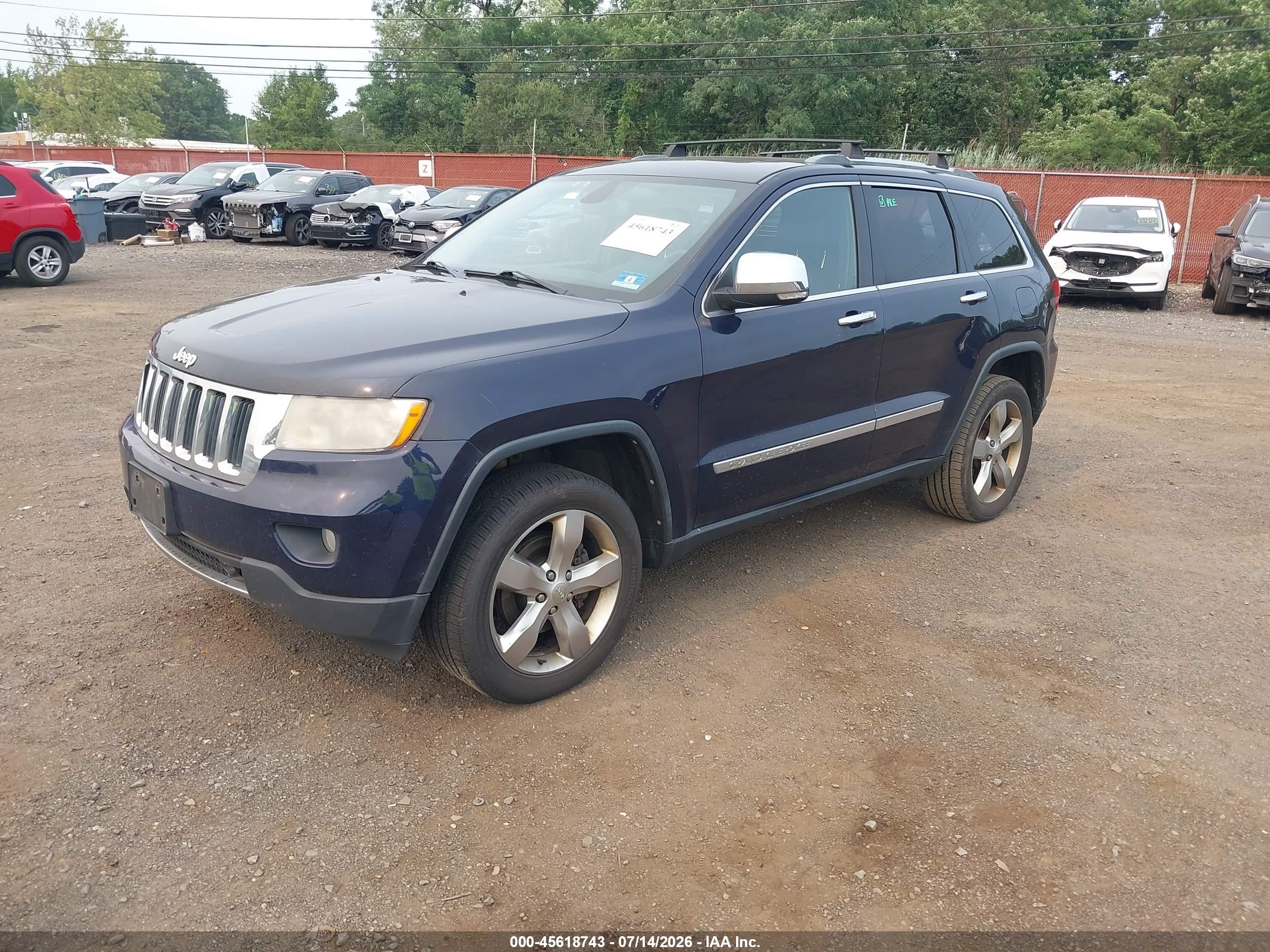 2012 Jeep Grand Cherokee Limited Dark Blue vin: 1C4RJFBG0CC254294