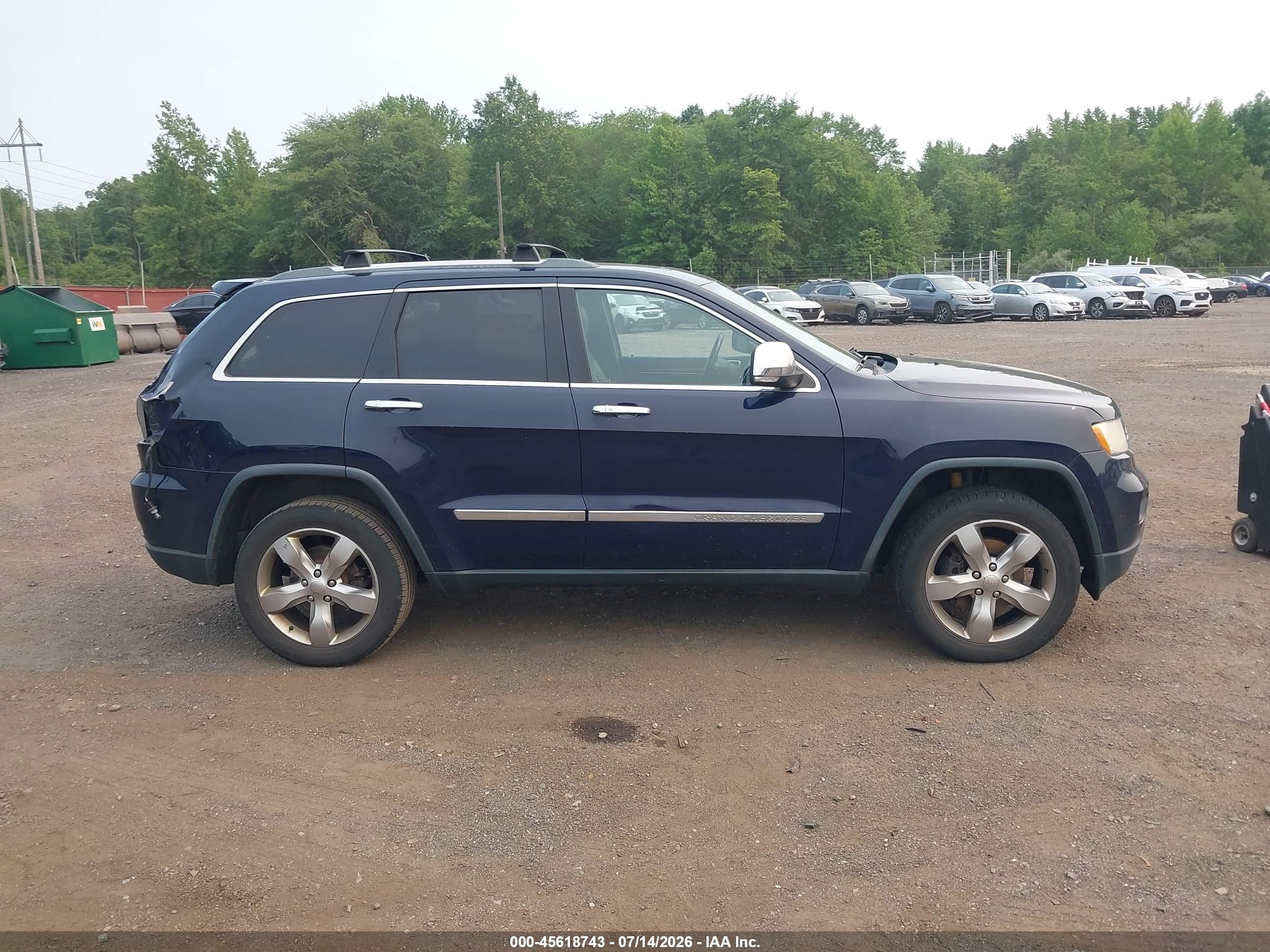 2012 Jeep Grand Cherokee Limited Dark Blue vin: 1C4RJFBG0CC254294
