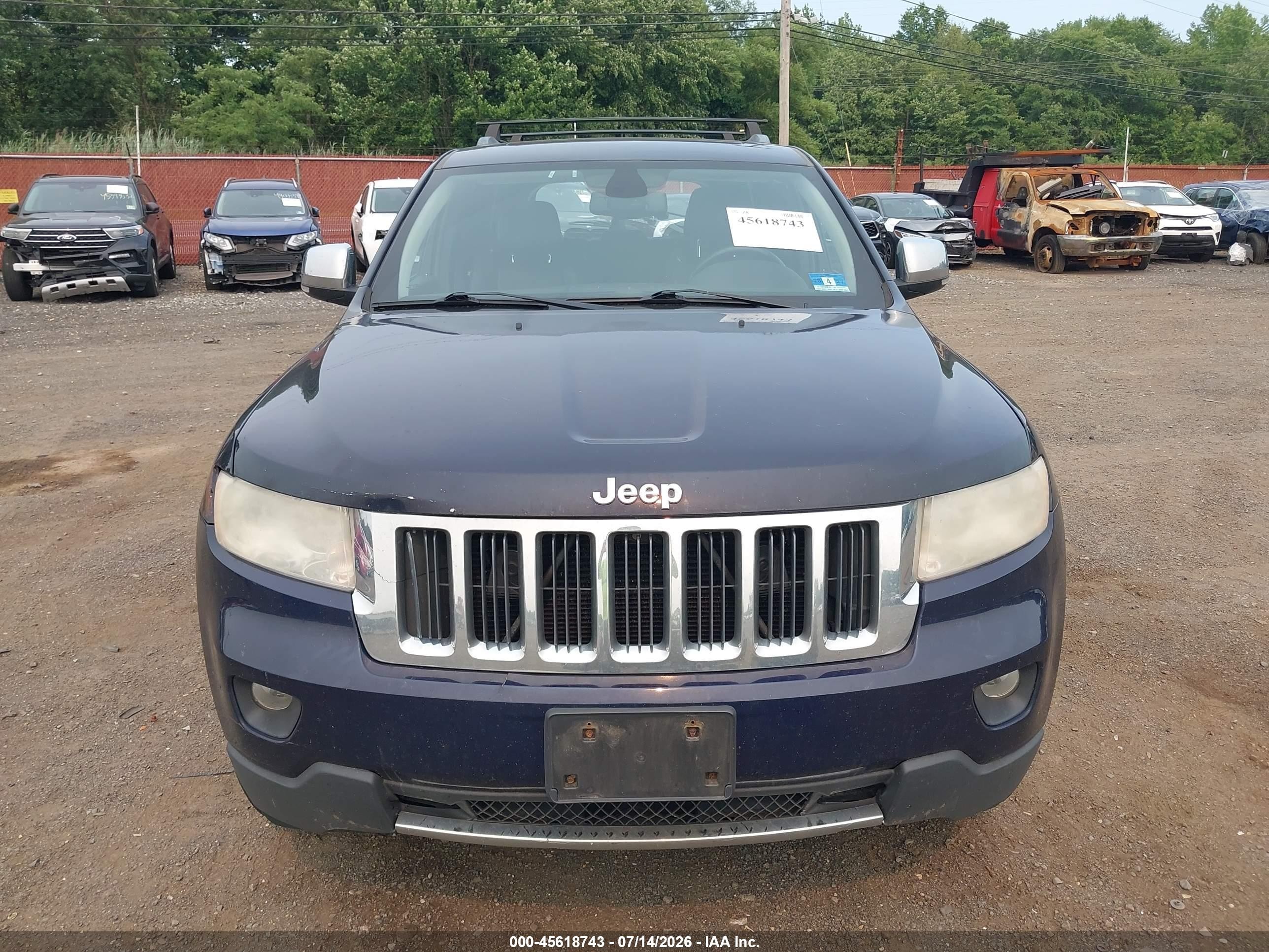 2012 Jeep Grand Cherokee Limited Dark Blue vin: 1C4RJFBG0CC254294