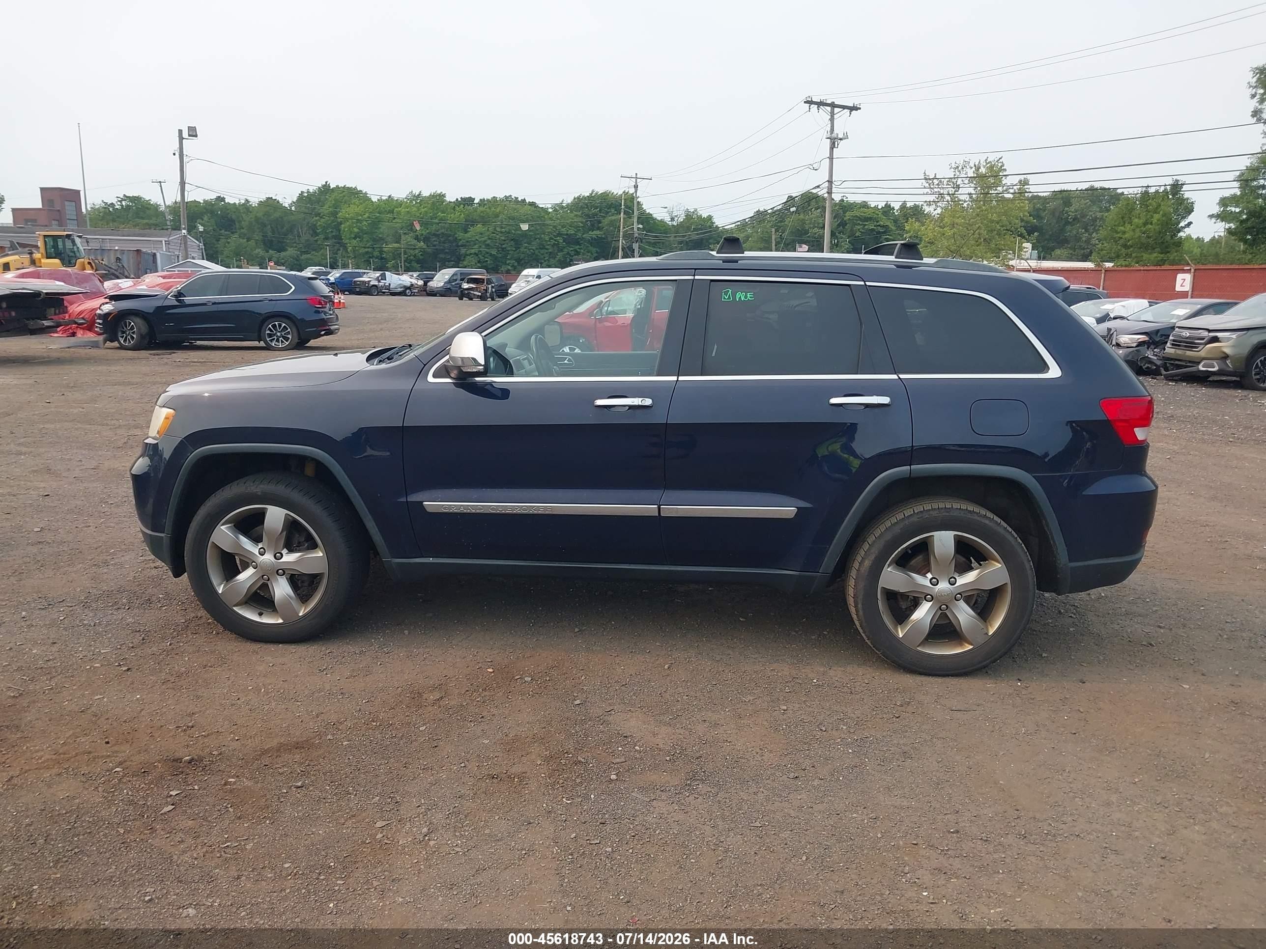 2012 Jeep Grand Cherokee Limited Dark Blue vin: 1C4RJFBG0CC254294