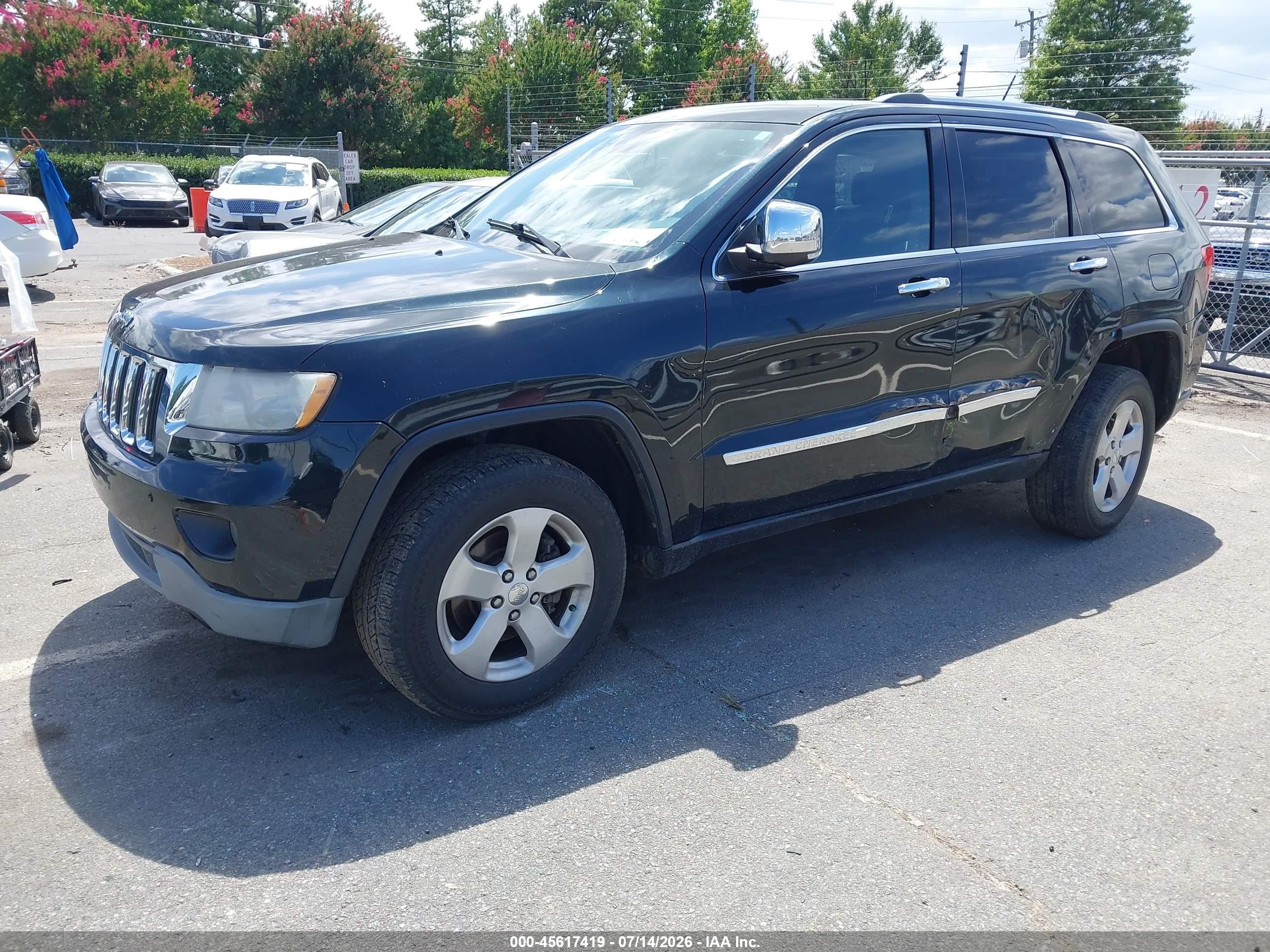 2013 Jeep Grand Cherokee Limited Green vin: 1C4RJFBG0DC638822