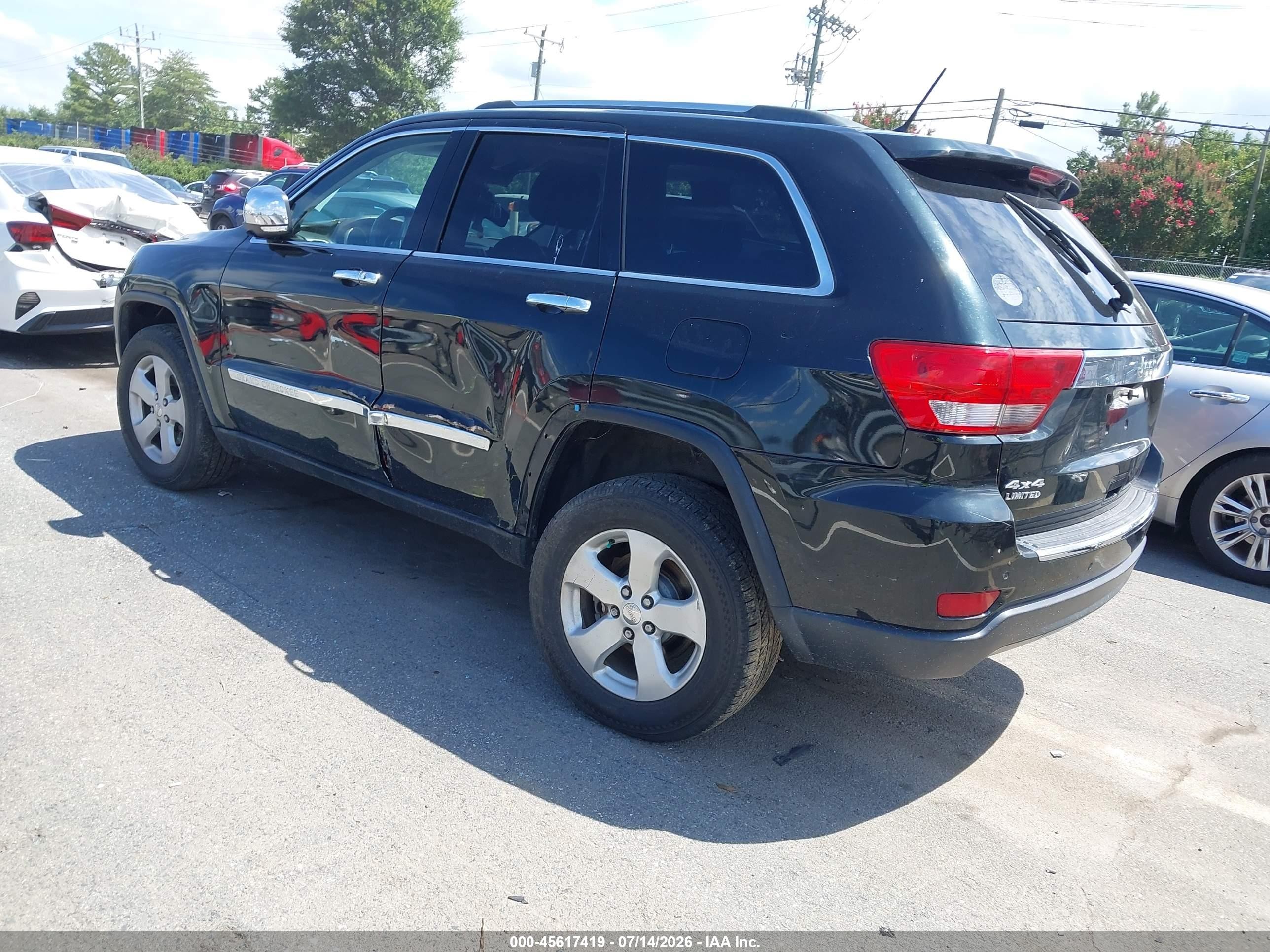 2013 Jeep Grand Cherokee Limited Green vin: 1C4RJFBG0DC638822
