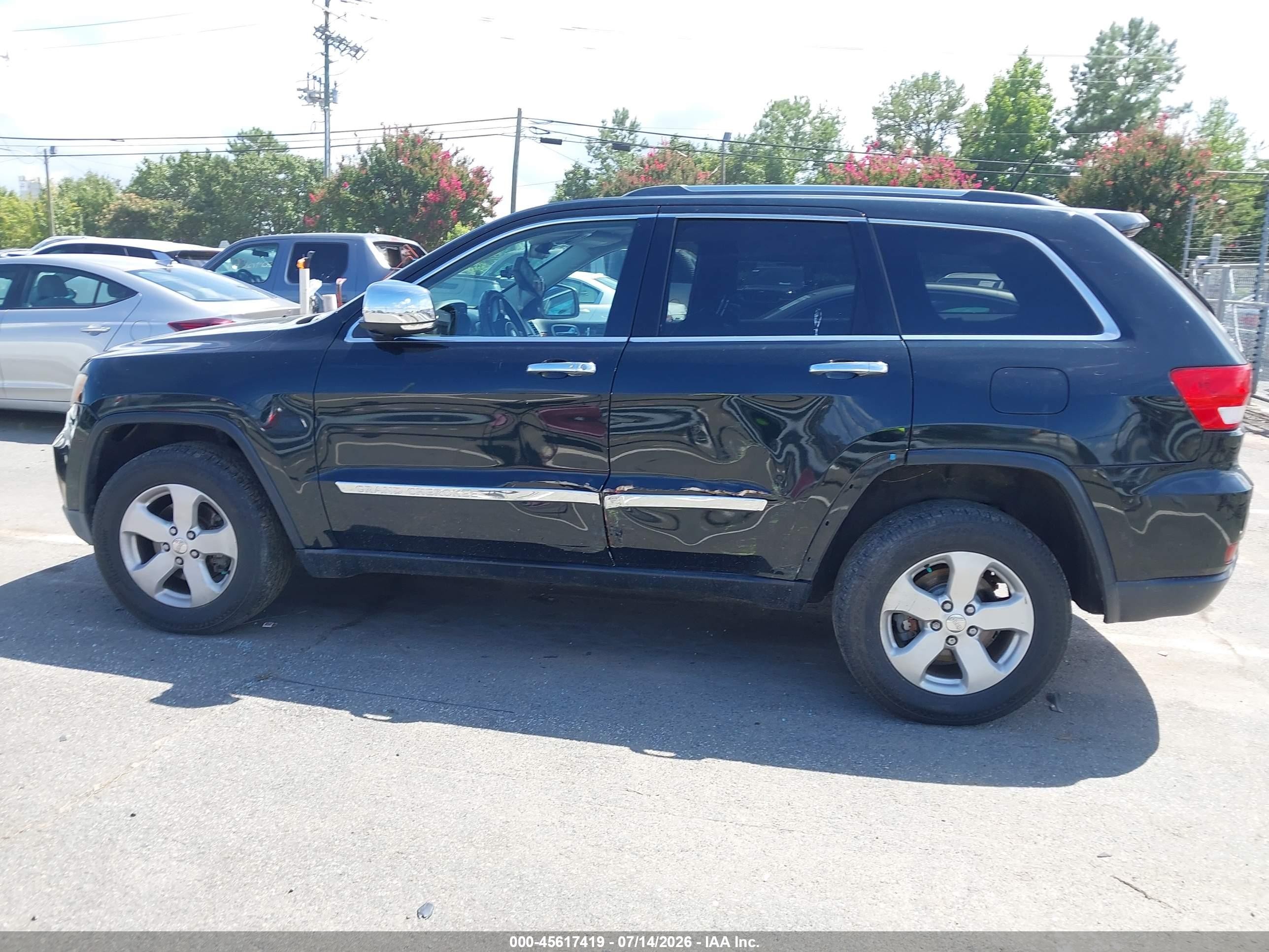 2013 Jeep Grand Cherokee Limited Green vin: 1C4RJFBG0DC638822