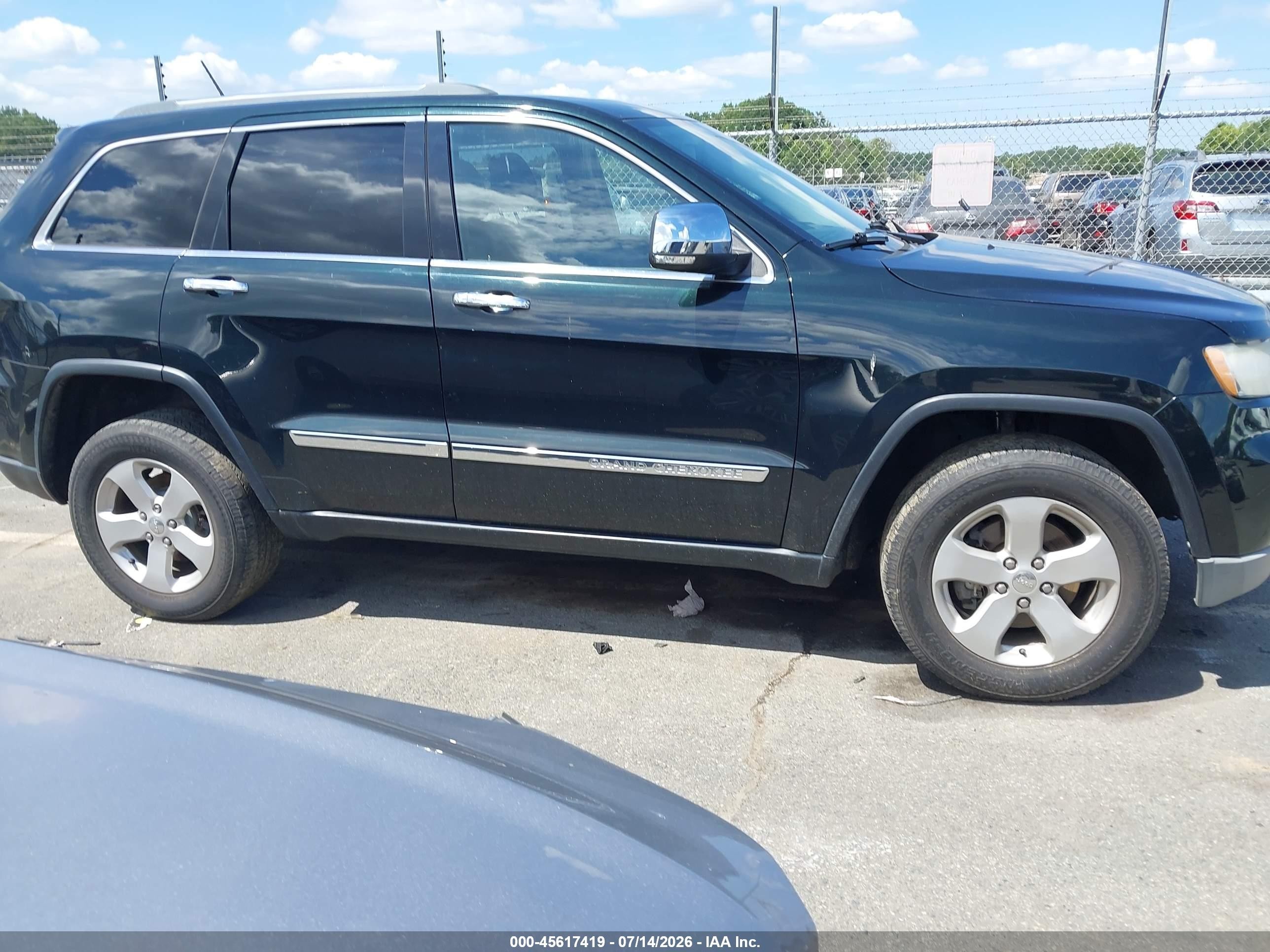 2013 Jeep Grand Cherokee Limited Green vin: 1C4RJFBG0DC638822
