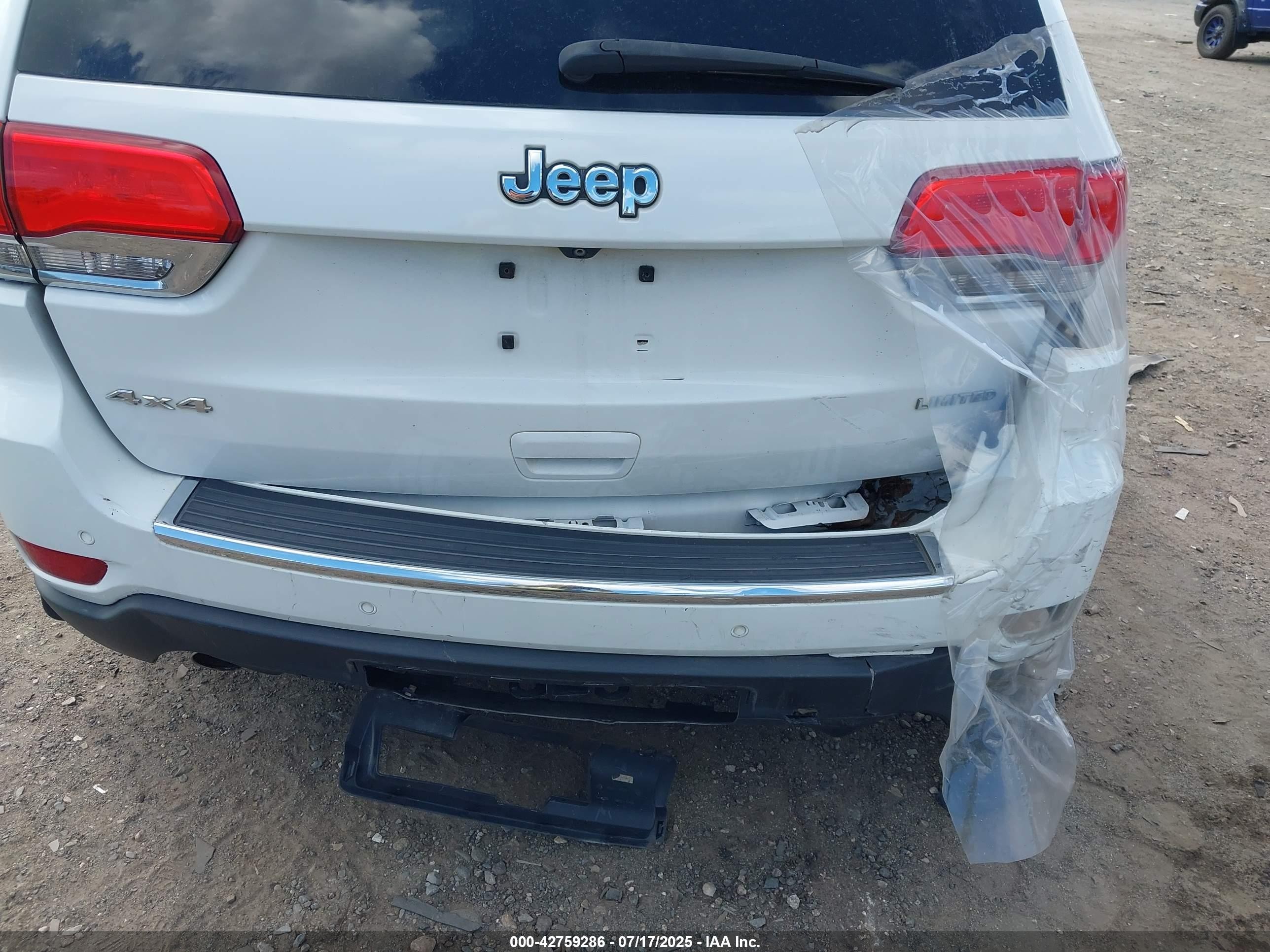 2014 Jeep Grand Cherokee Limited Белый vin: 1C4RJFBG0EC111588