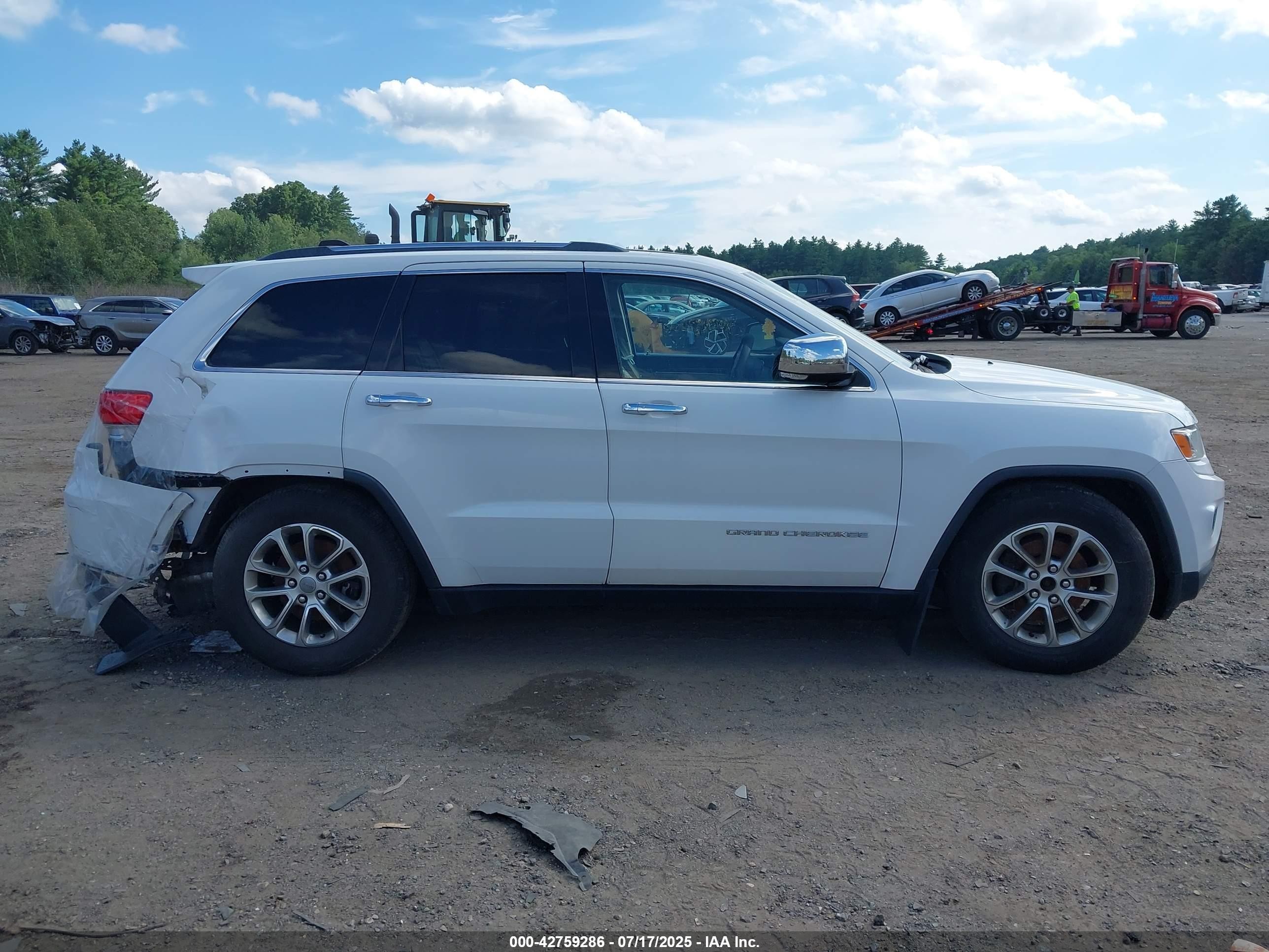 2014 Jeep Grand Cherokee Limited Белый vin: 1C4RJFBG0EC111588