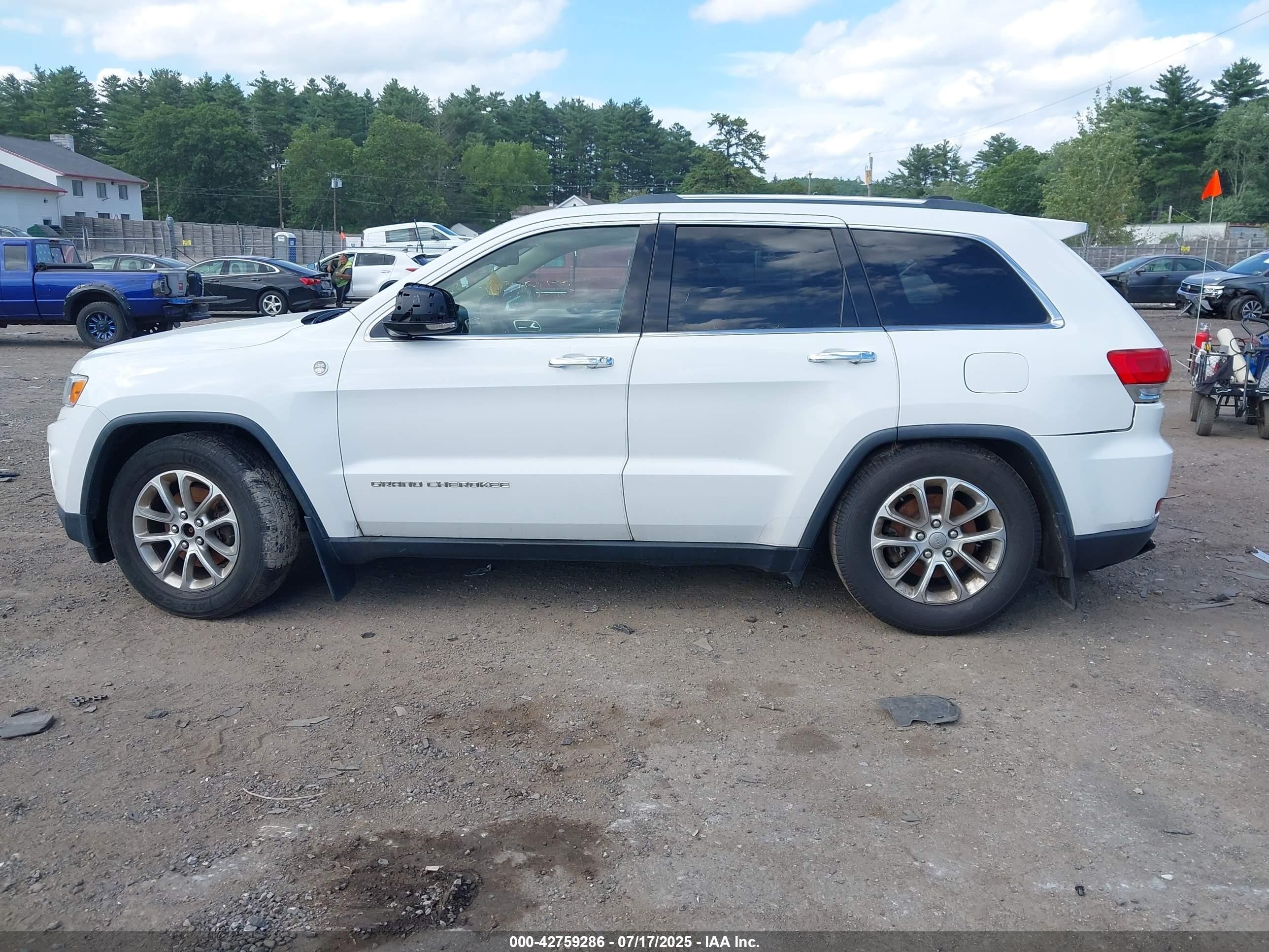 2014 Jeep Grand Cherokee Limited Белый vin: 1C4RJFBG0EC111588