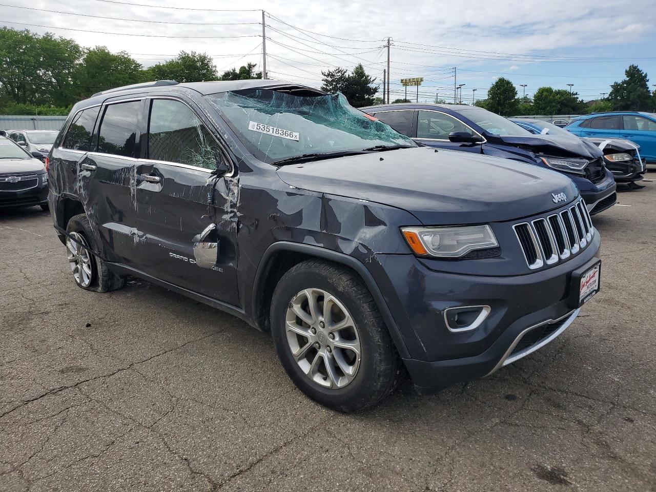 2014 Jeep Grand Cherokee Limited Серый vin: 1C4RJFBG0EC151850