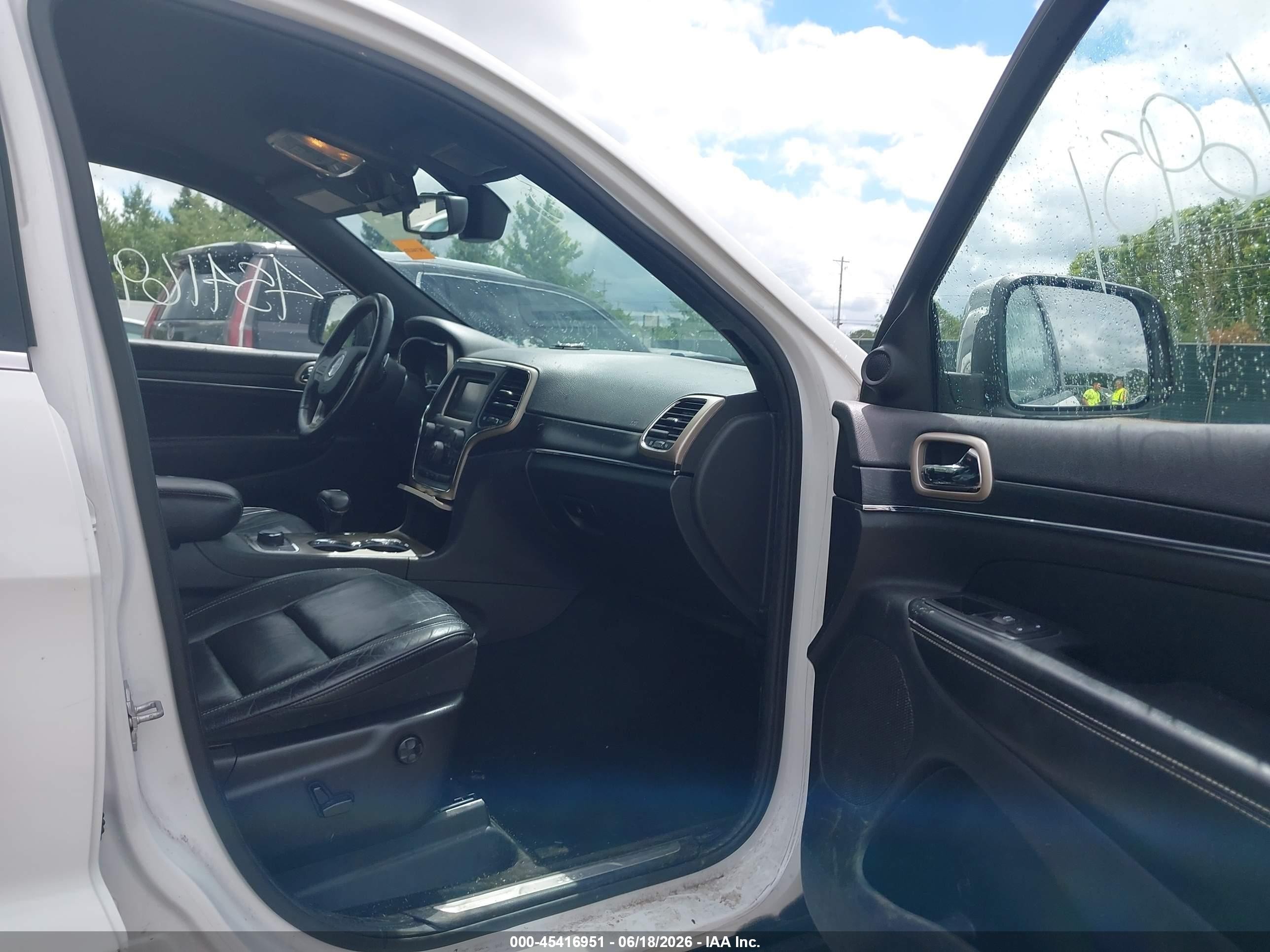 2014 Jeep Grand Cherokee Limited White vin: 1C4RJFBG0EC153548