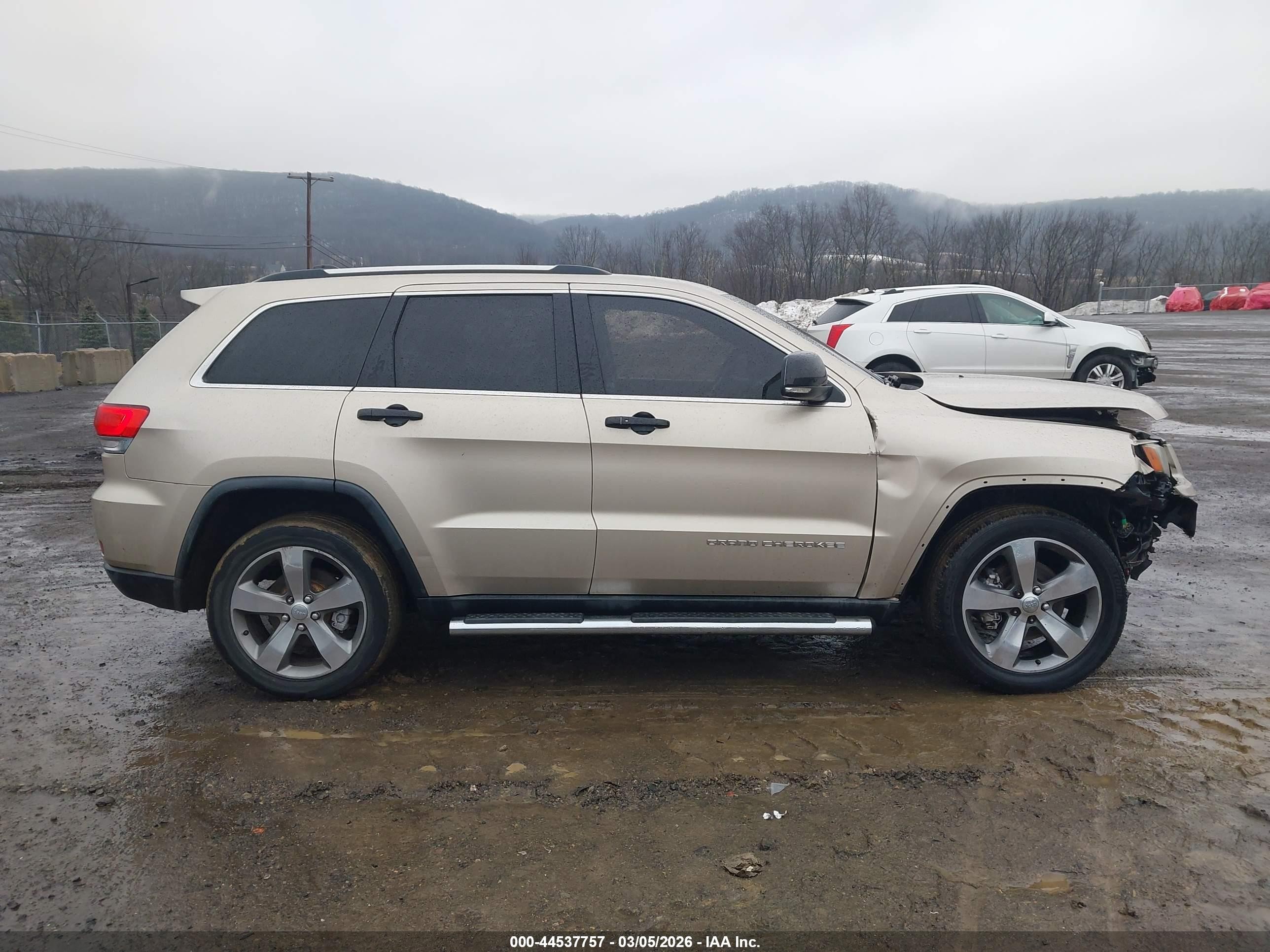2014 Jeep Grand Cherokee Limited Cream vin: 1C4RJFBG0EC169166