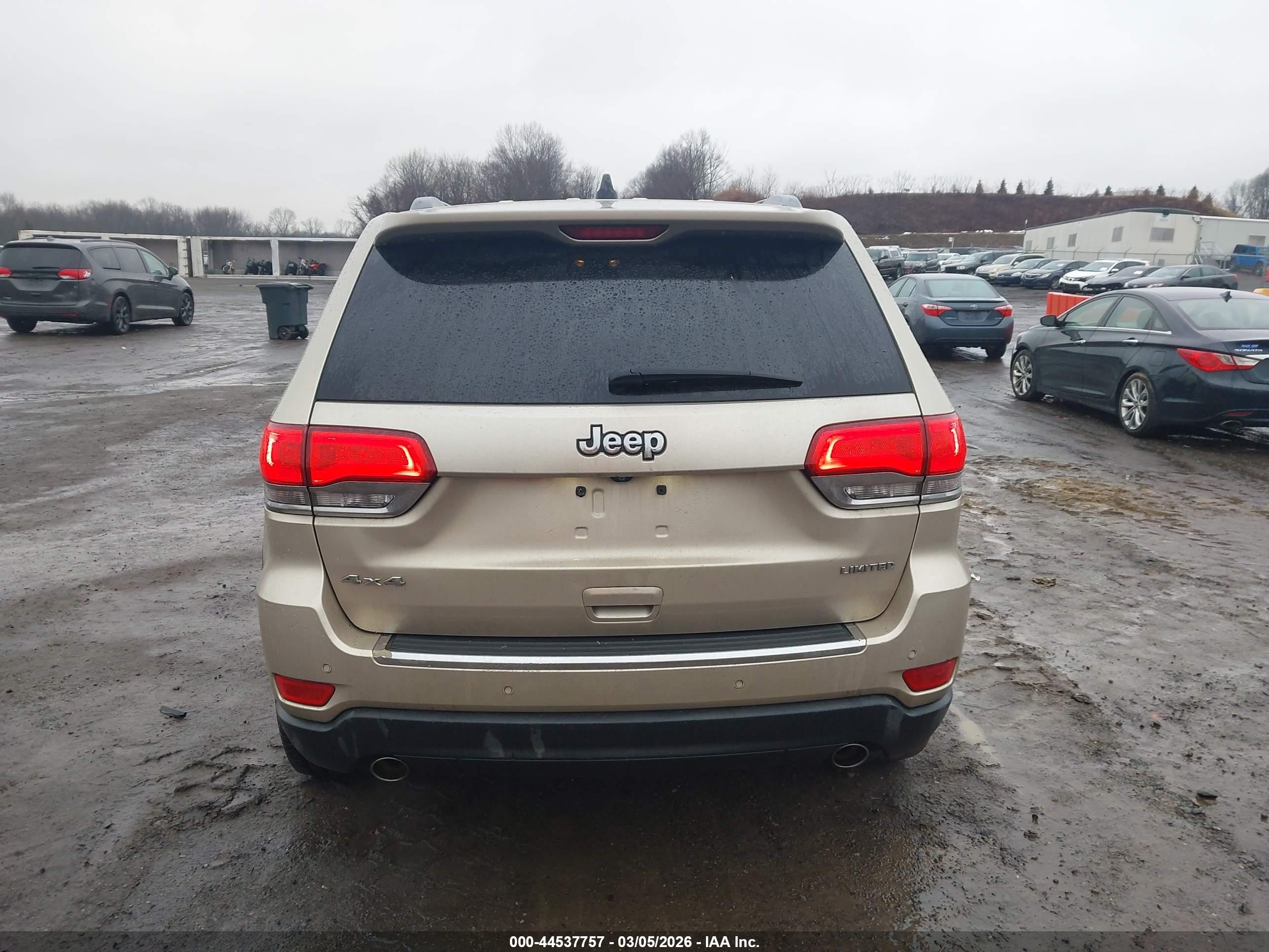 2014 Jeep Grand Cherokee Limited Cream vin: 1C4RJFBG0EC169166