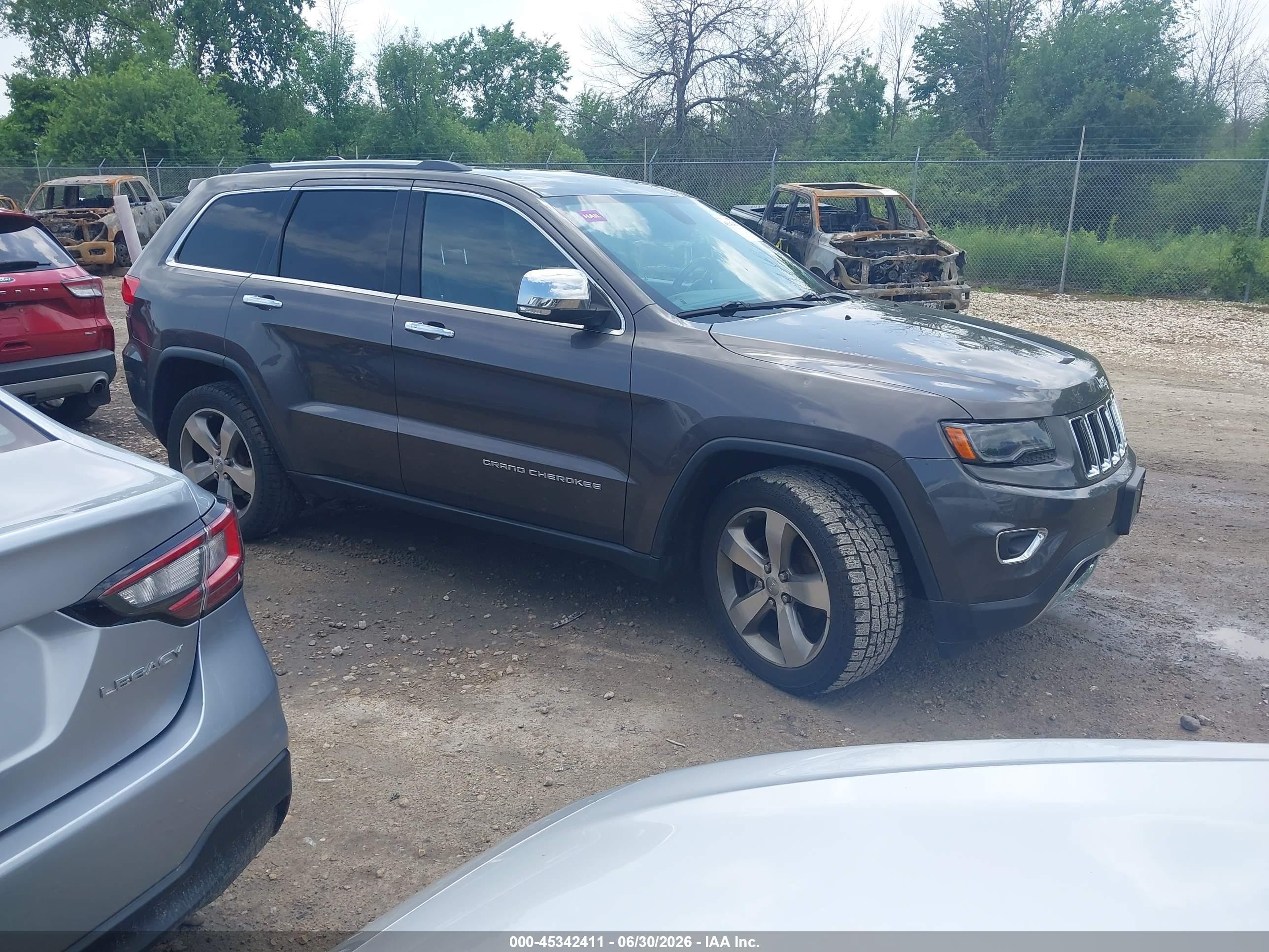 2014 Jeep Grand Cherokee Limited Gray vin: 1C4RJFBG0EC174576