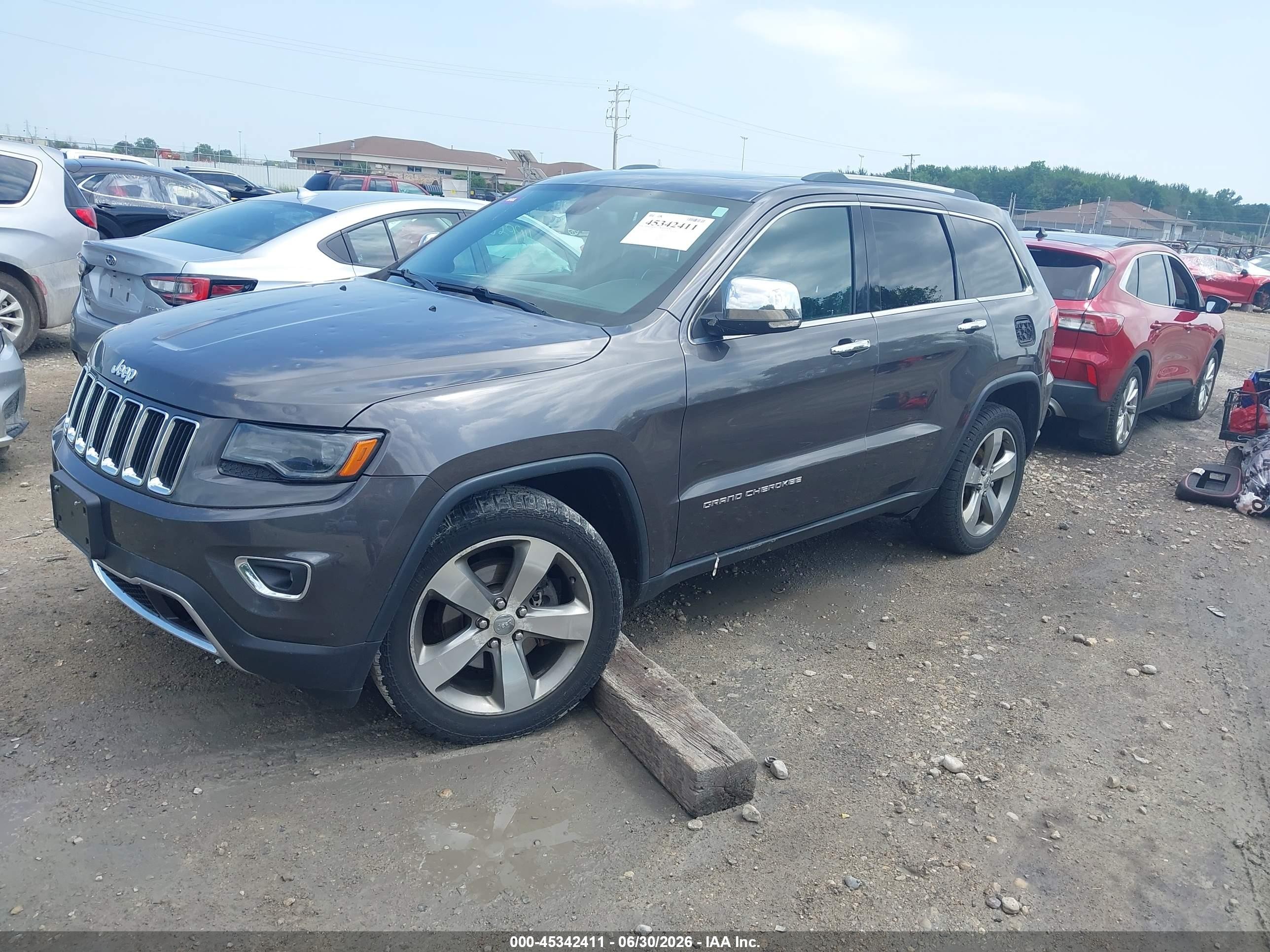 2014 Jeep Grand Cherokee Limited Gray vin: 1C4RJFBG0EC174576