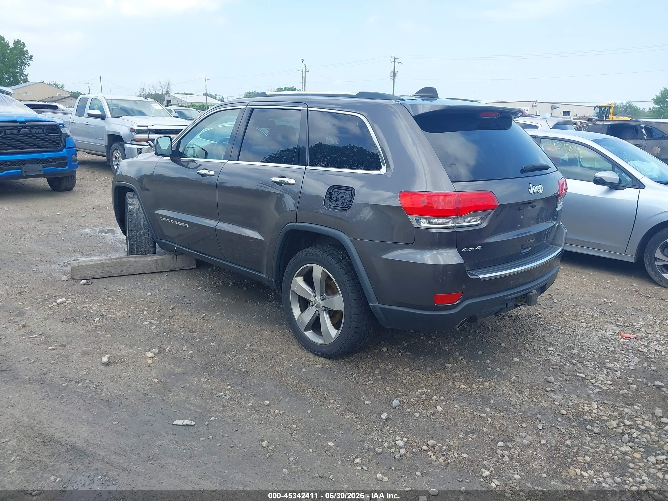 2014 Jeep Grand Cherokee Limited Gray vin: 1C4RJFBG0EC174576