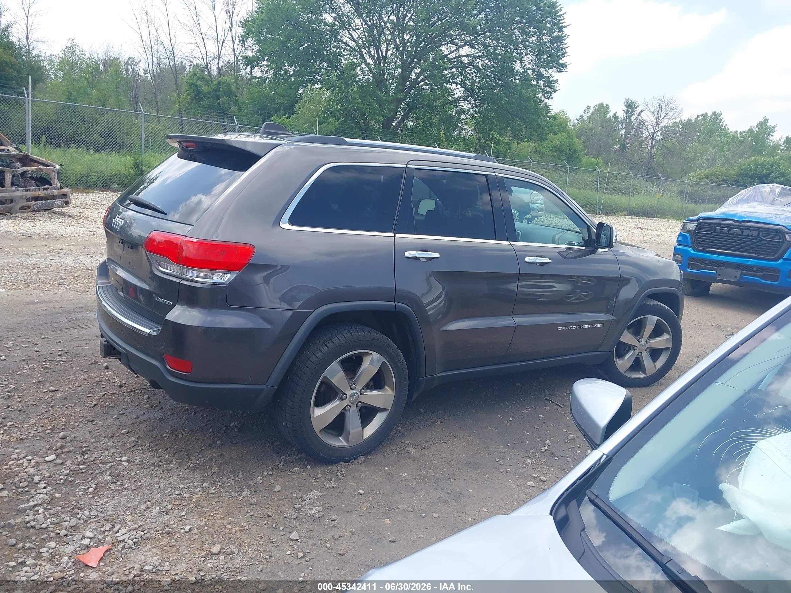 2014 Jeep Grand Cherokee Limited Gray vin: 1C4RJFBG0EC174576