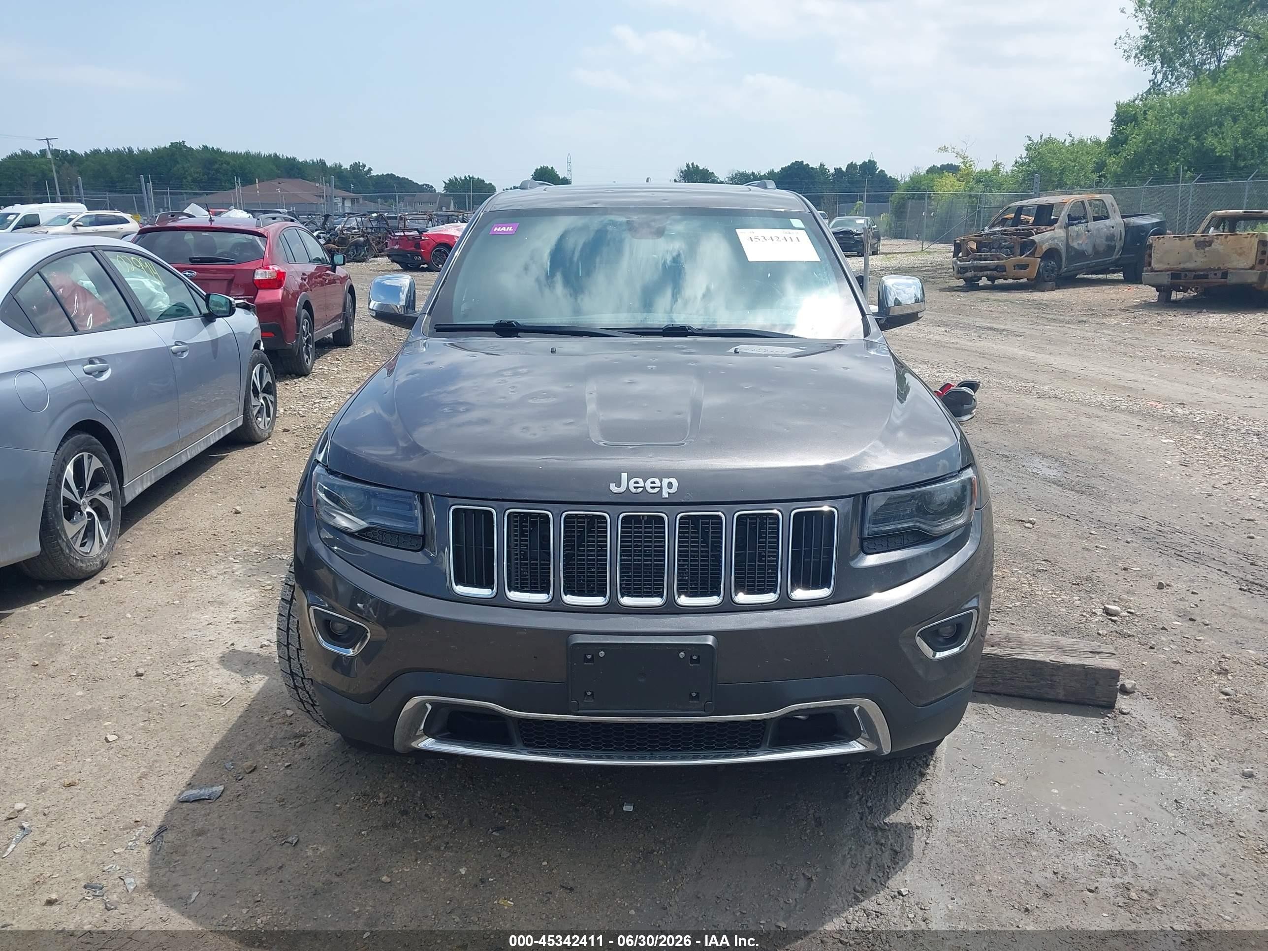 2014 Jeep Grand Cherokee Limited Gray vin: 1C4RJFBG0EC174576