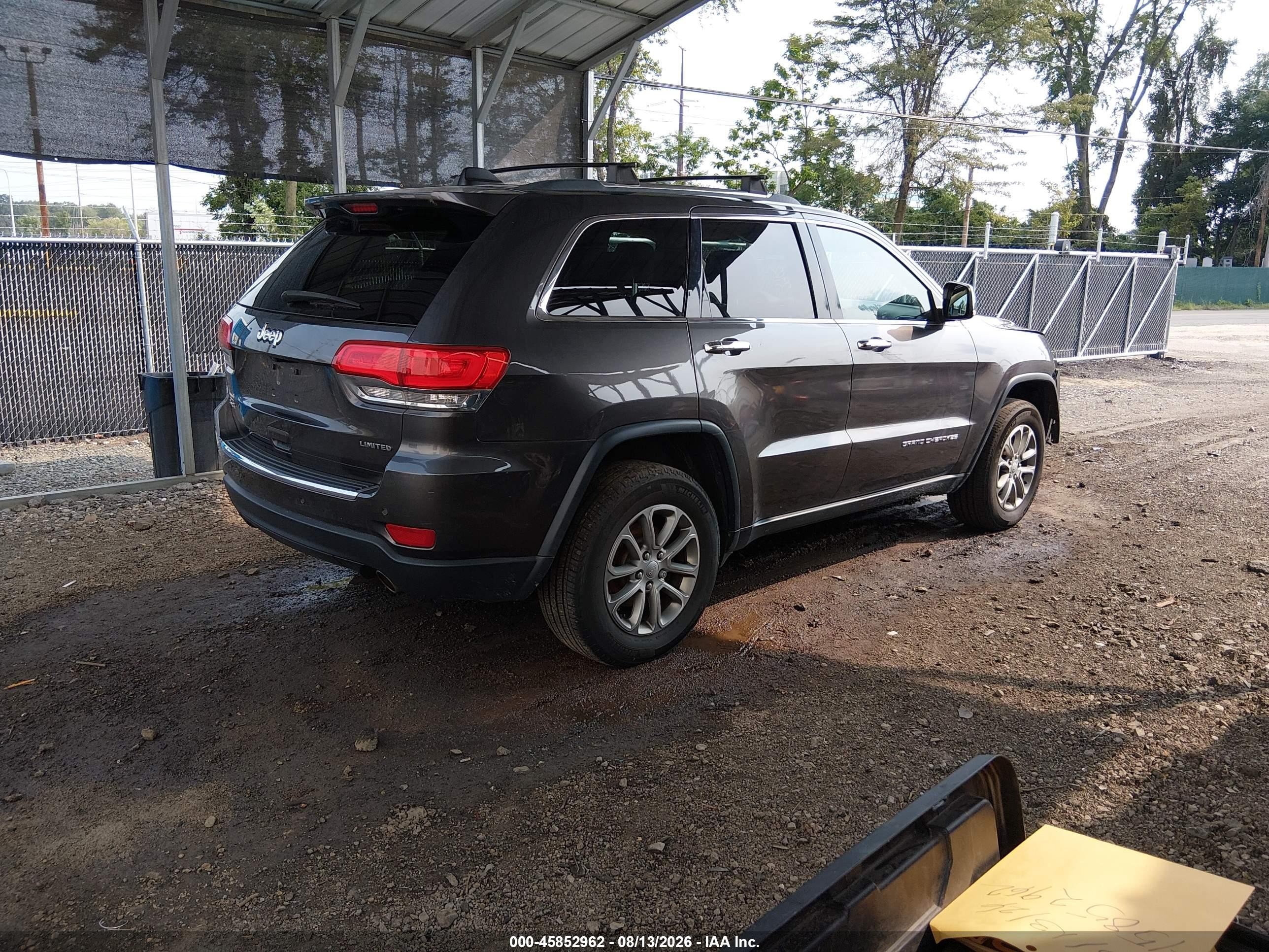2014 Jeep Grand Cherokee Limited Gray vin: 1C4RJFBG0EC232041