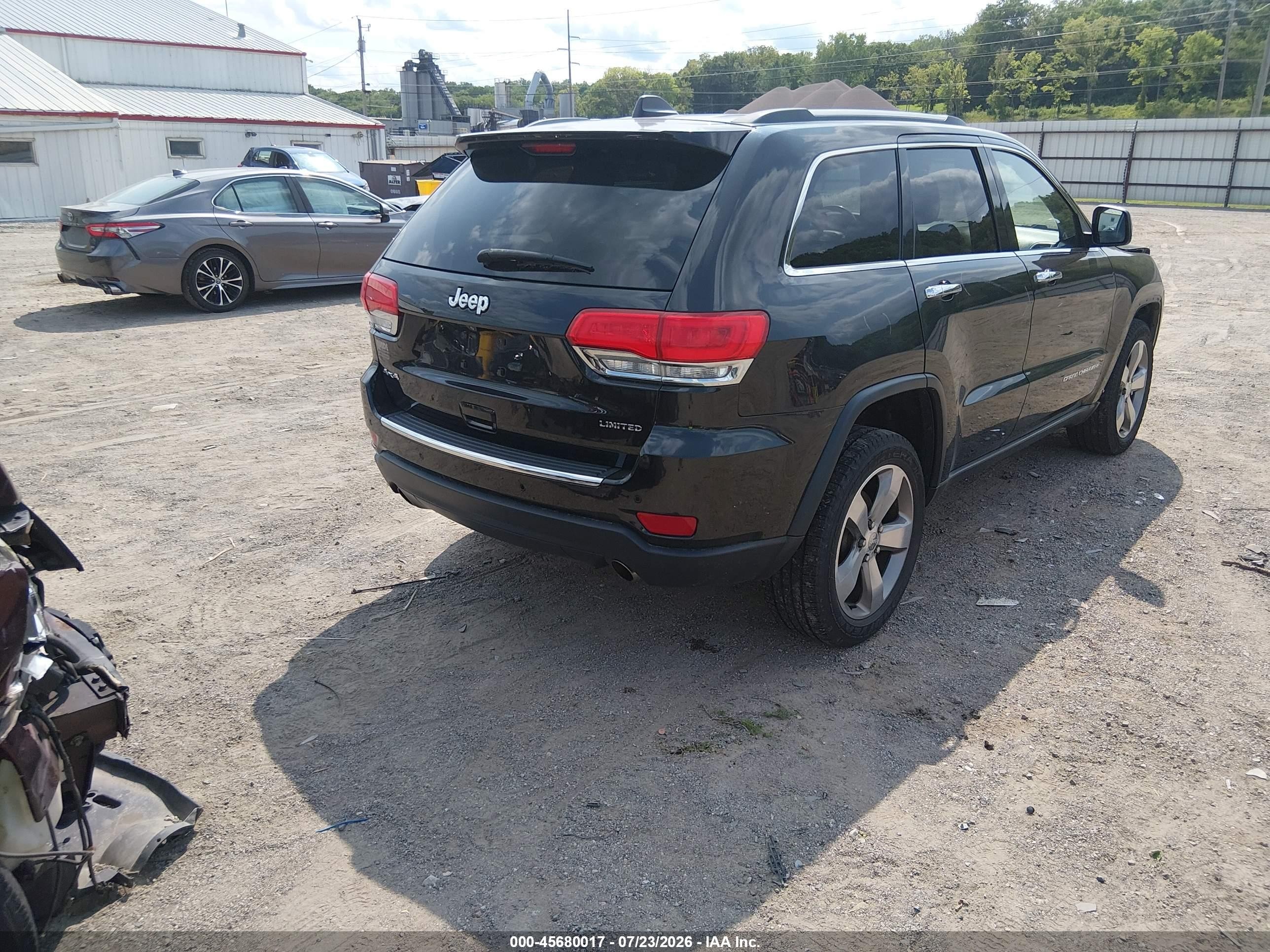 2014 Jeep Grand Cherokee Limited Black vin: 1C4RJFBG0EC236641
