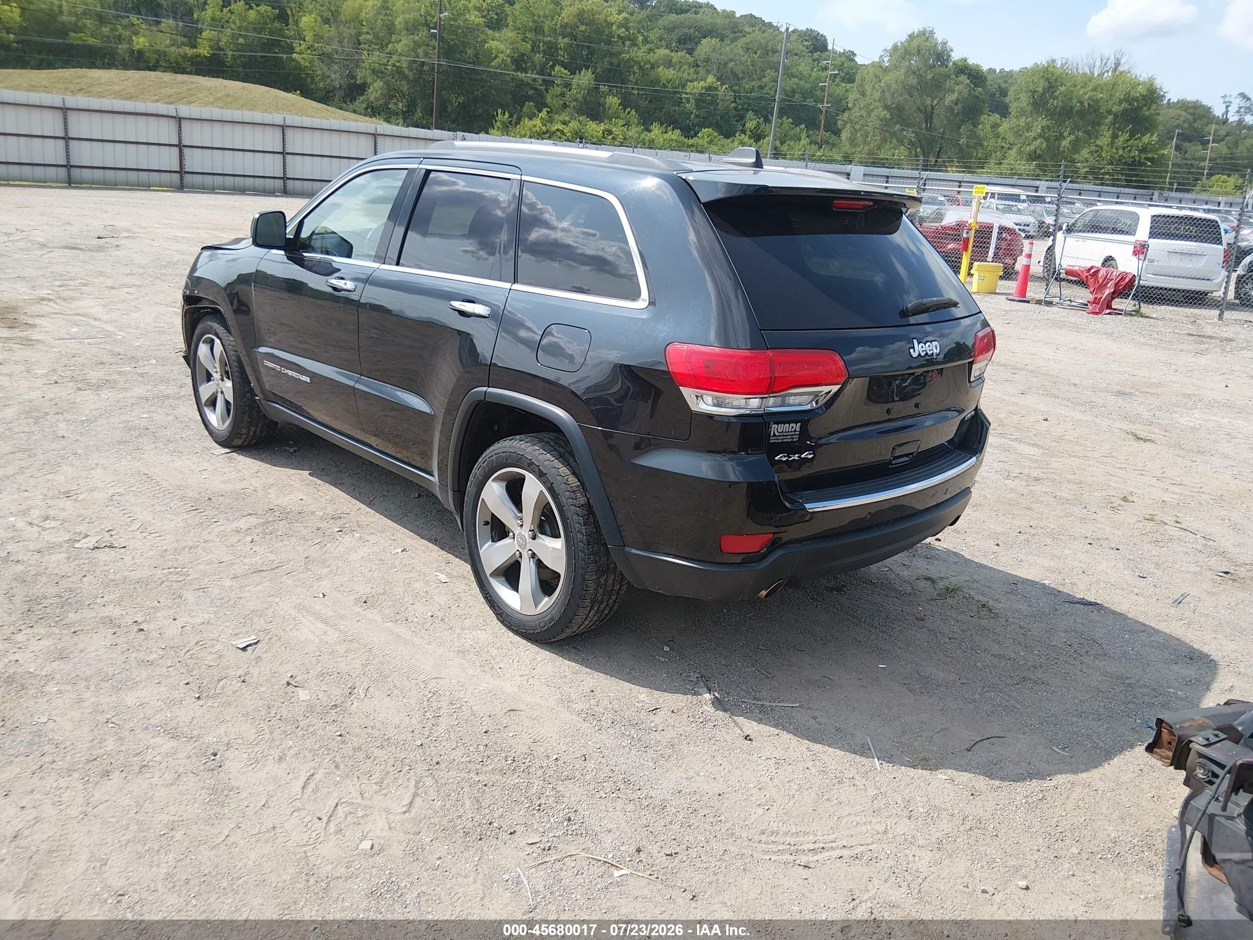 2014 Jeep Grand Cherokee Limited Black vin: 1C4RJFBG0EC236641