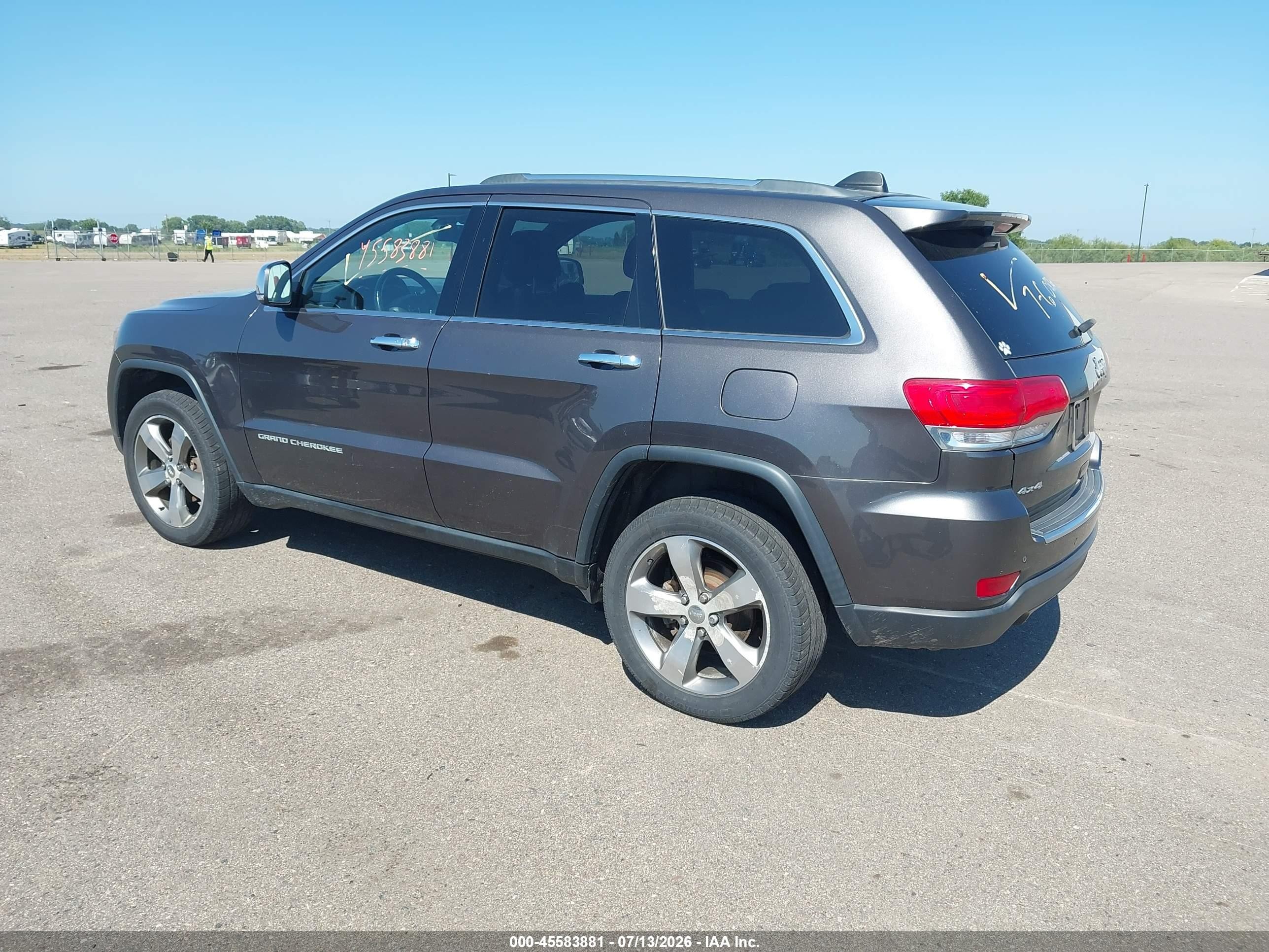 2014 Jeep Grand Cherokee Limited Gray vin: 1C4RJFBG0EC246439