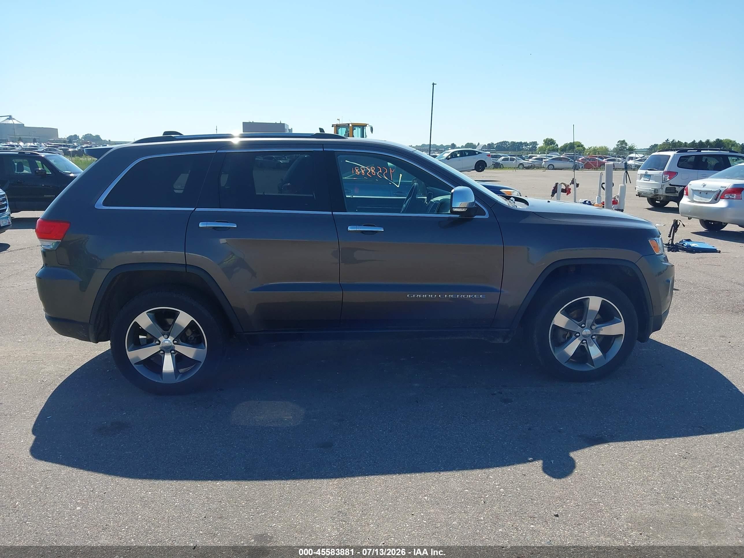 2014 Jeep Grand Cherokee Limited Gray vin: 1C4RJFBG0EC246439