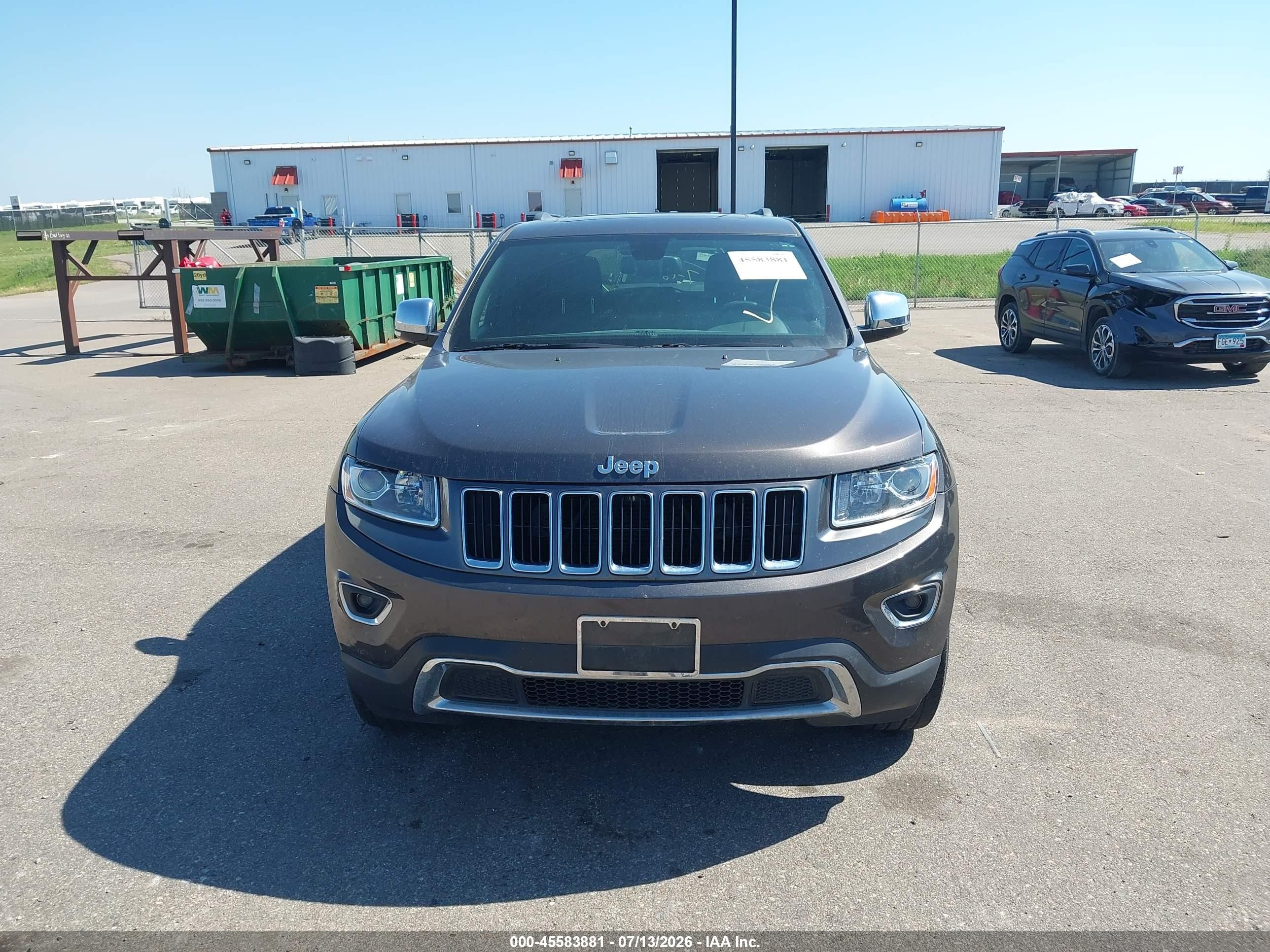2014 Jeep Grand Cherokee Limited Gray vin: 1C4RJFBG0EC246439