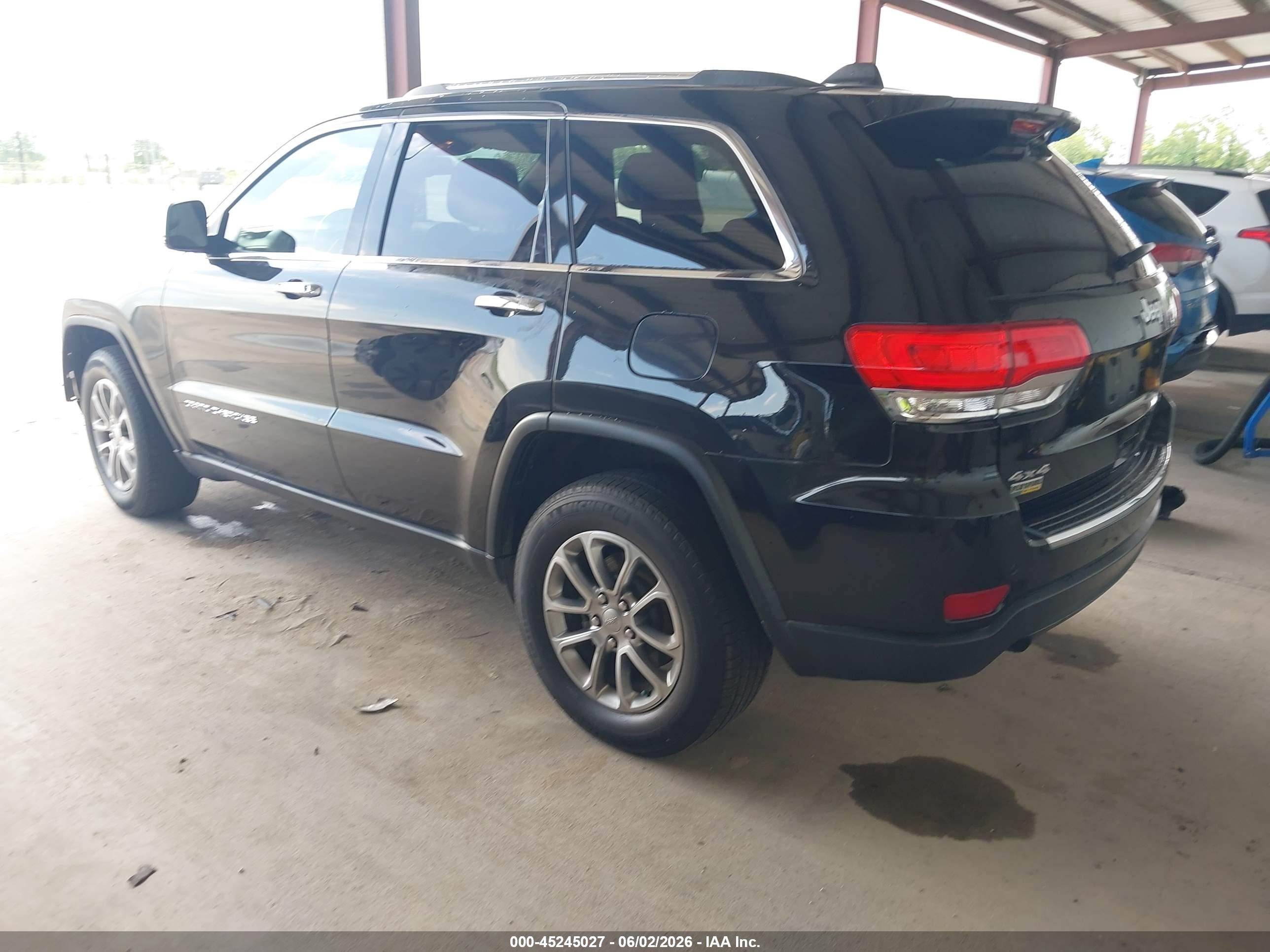 2014 Jeep Grand Cherokee Limited Black vin: 1C4RJFBG0EC268585