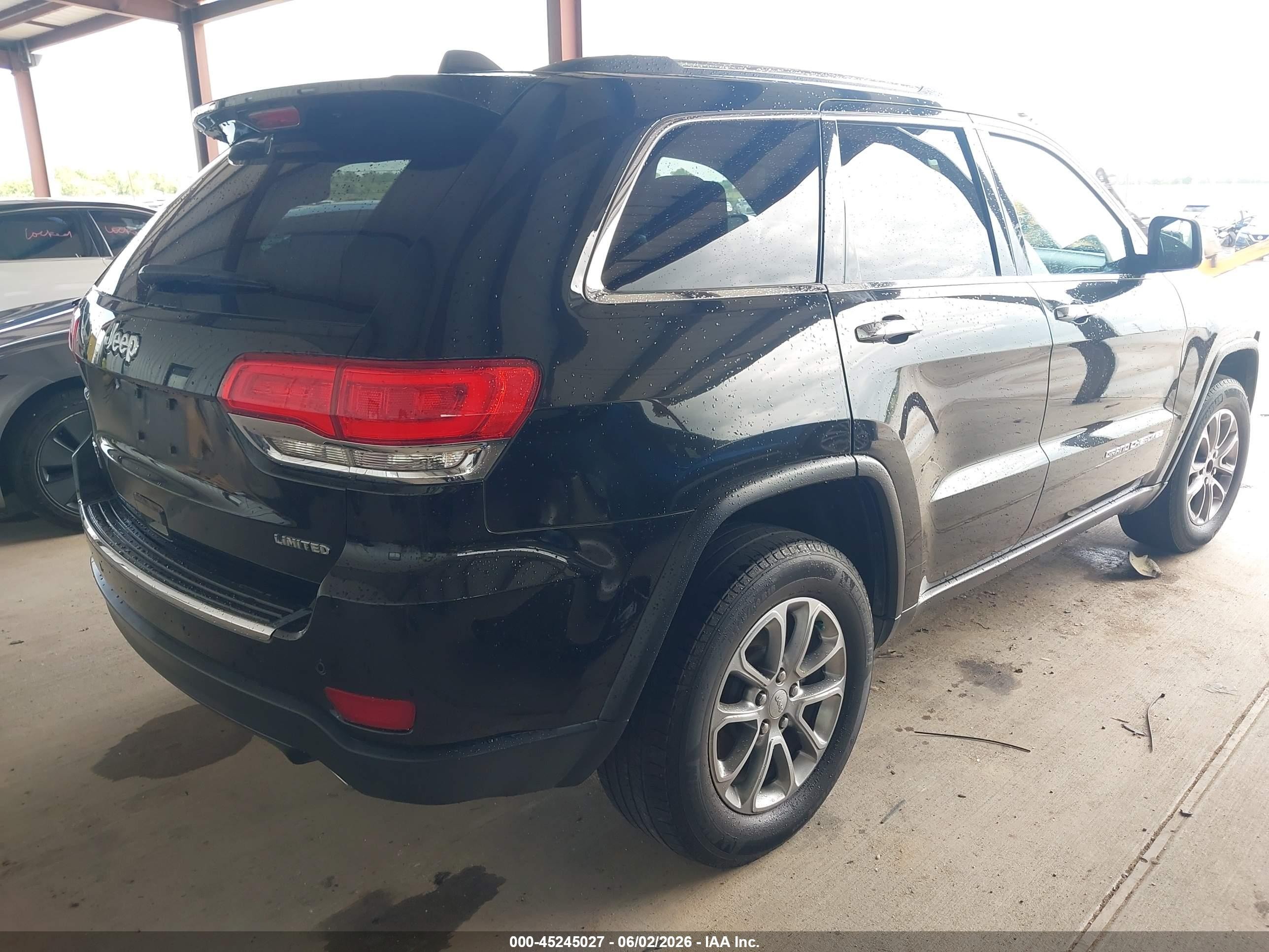 2014 Jeep Grand Cherokee Limited Black vin: 1C4RJFBG0EC268585