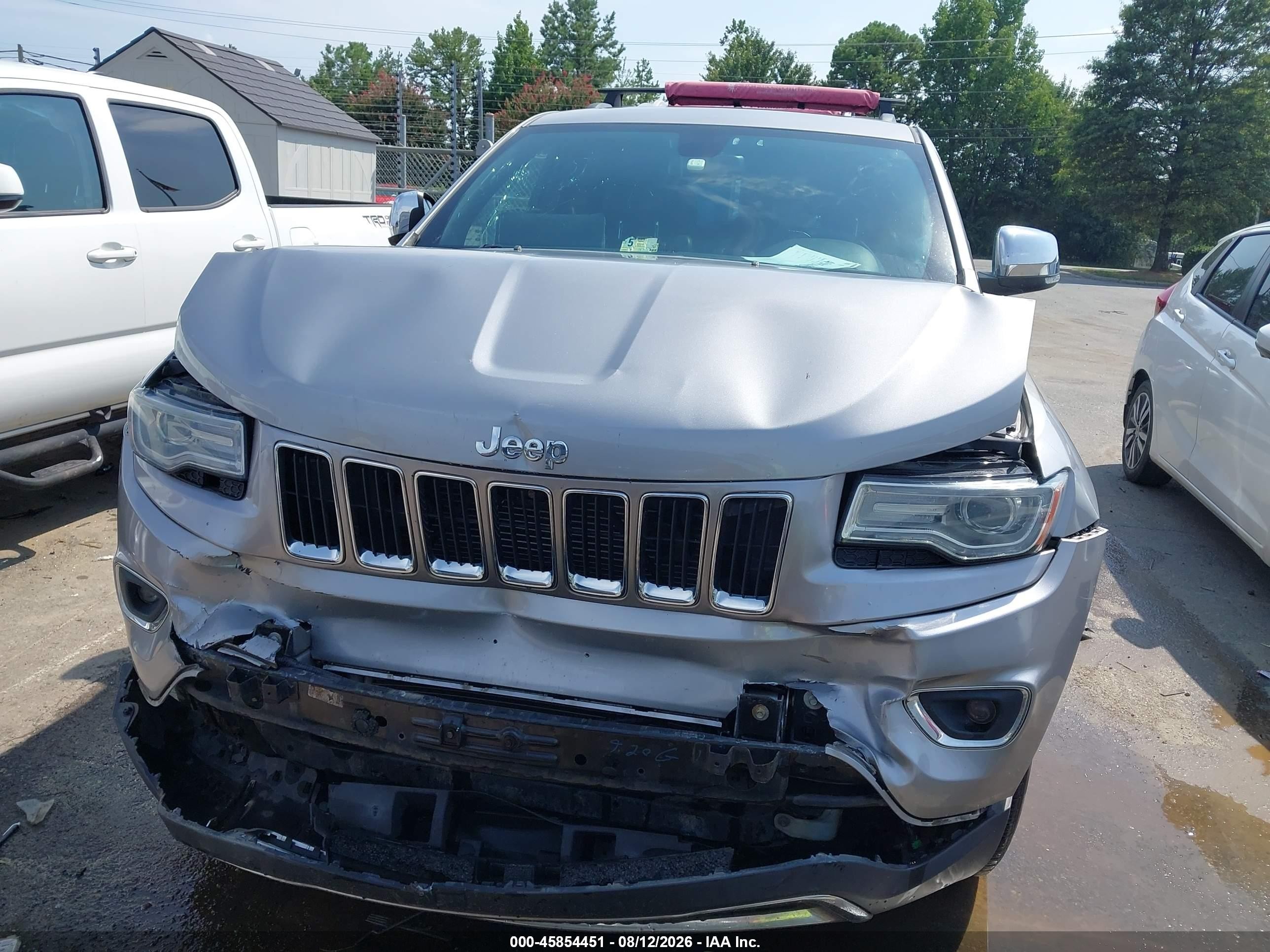2014 Jeep Grand Cherokee Limited Silver vin: 1C4RJFBG0EC288058