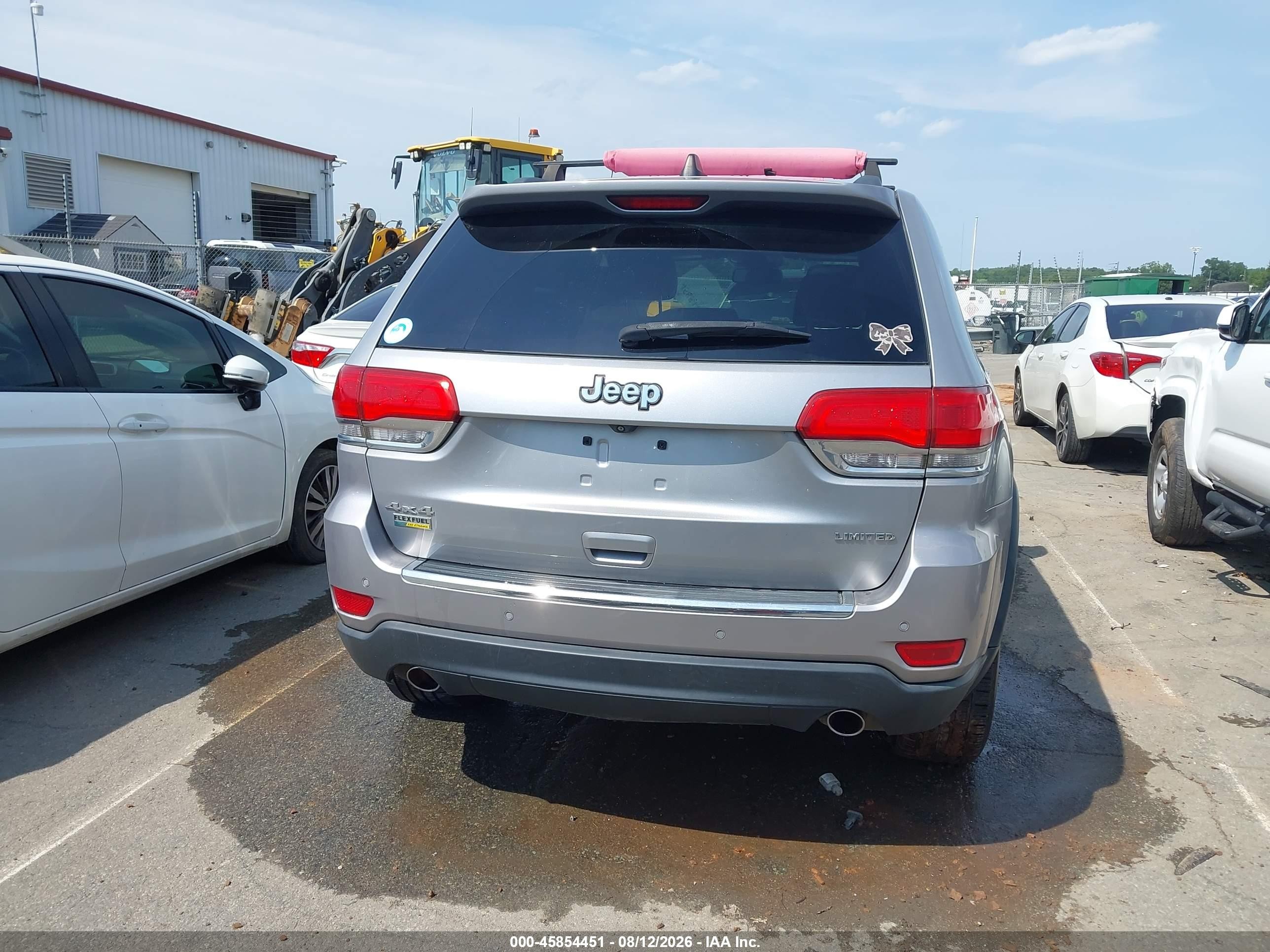 2014 Jeep Grand Cherokee Limited Silver vin: 1C4RJFBG0EC288058