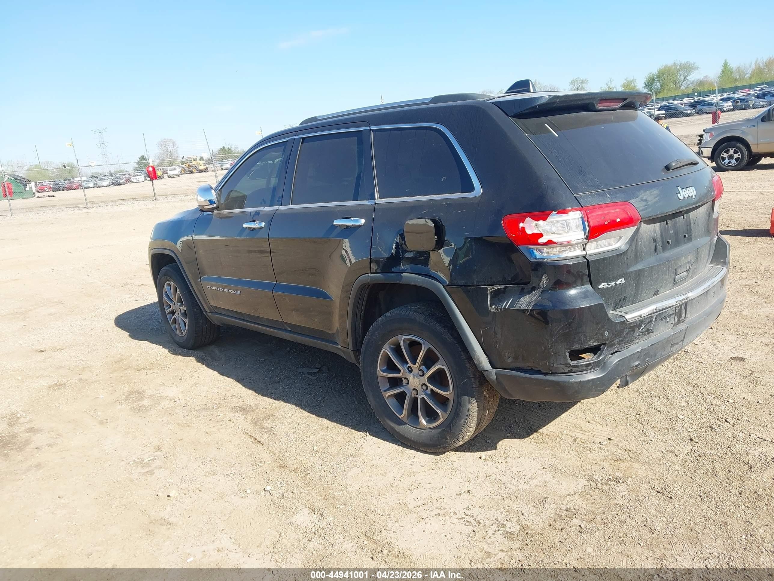 2014 Jeep Grand Cherokee Limited Black vin: 1C4RJFBG0EC294846