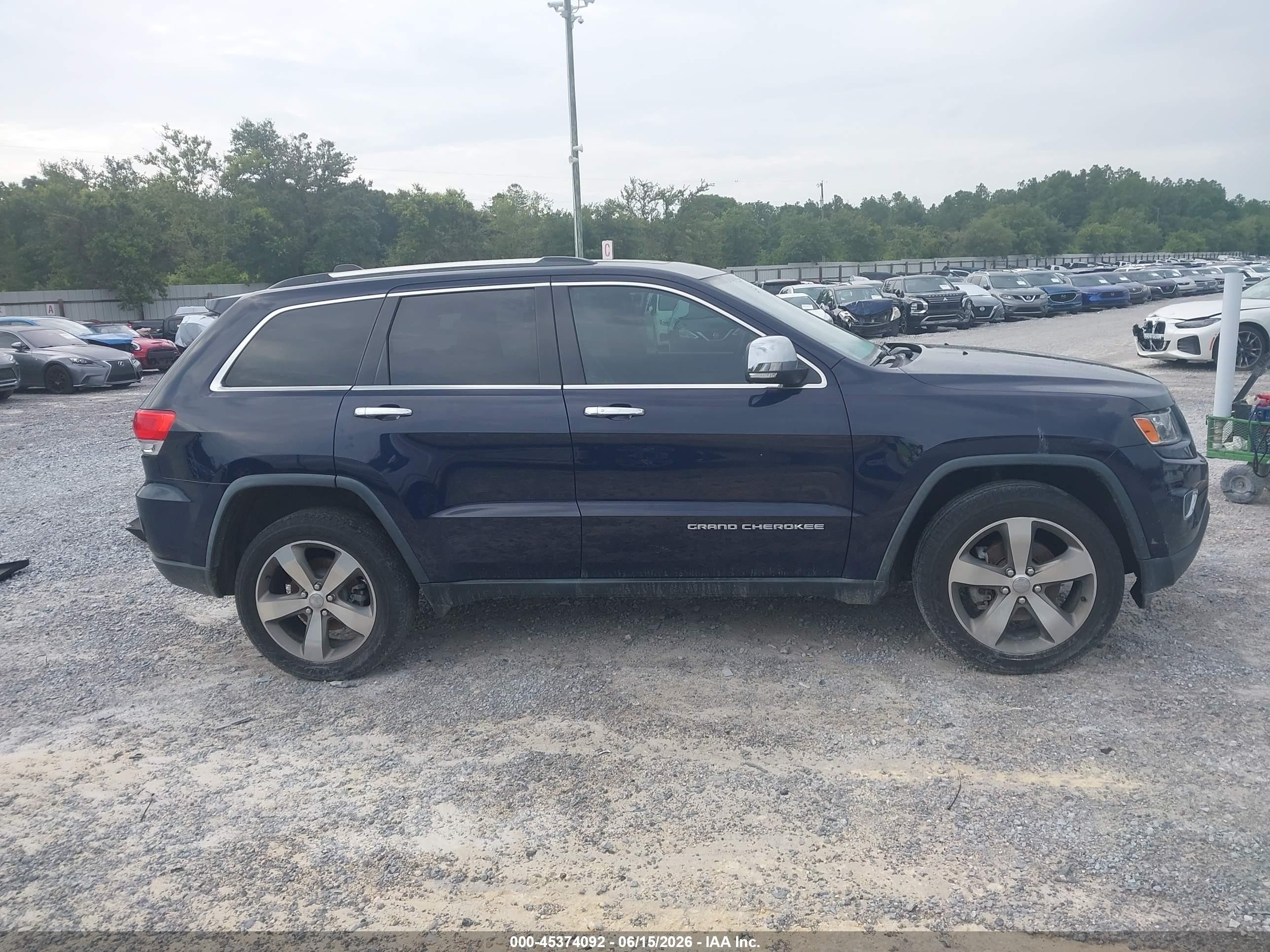 2014 Jeep Grand Cherokee Limited Blue vin: 1C4RJFBG0EC334844