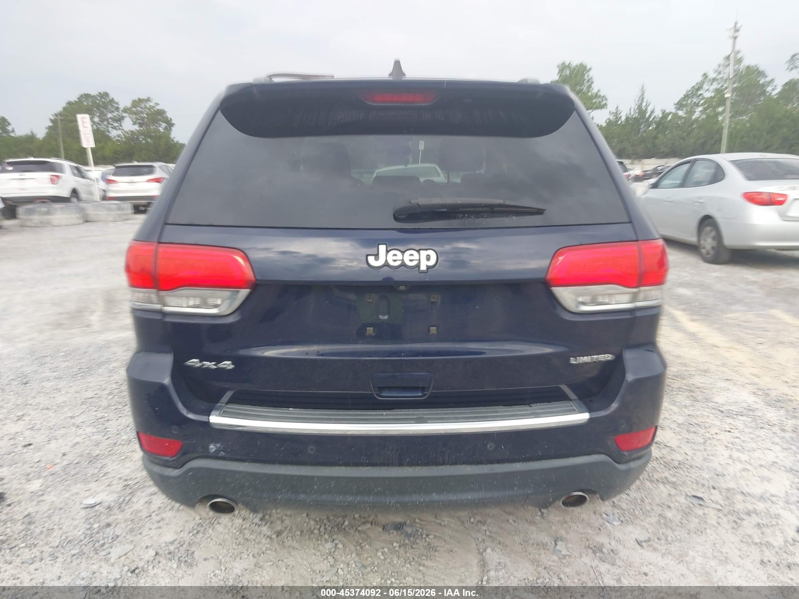 2014 Jeep Grand Cherokee Limited Blue vin: 1C4RJFBG0EC334844