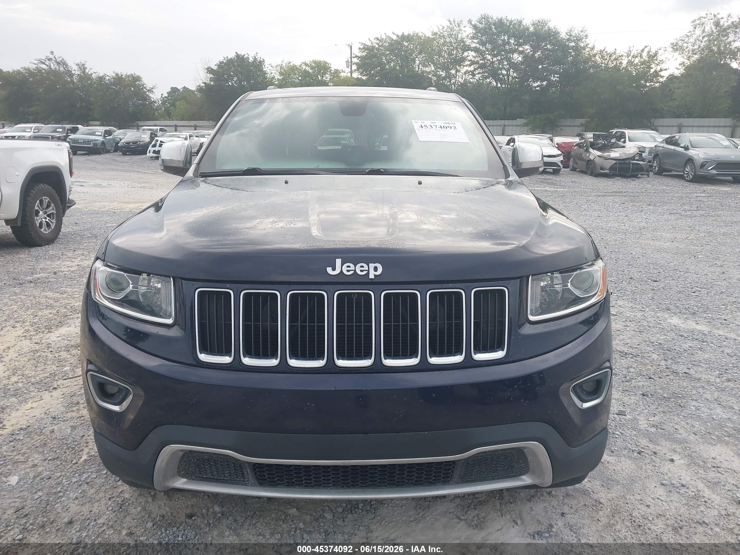 2014 Jeep Grand Cherokee Limited Blue vin: 1C4RJFBG0EC334844