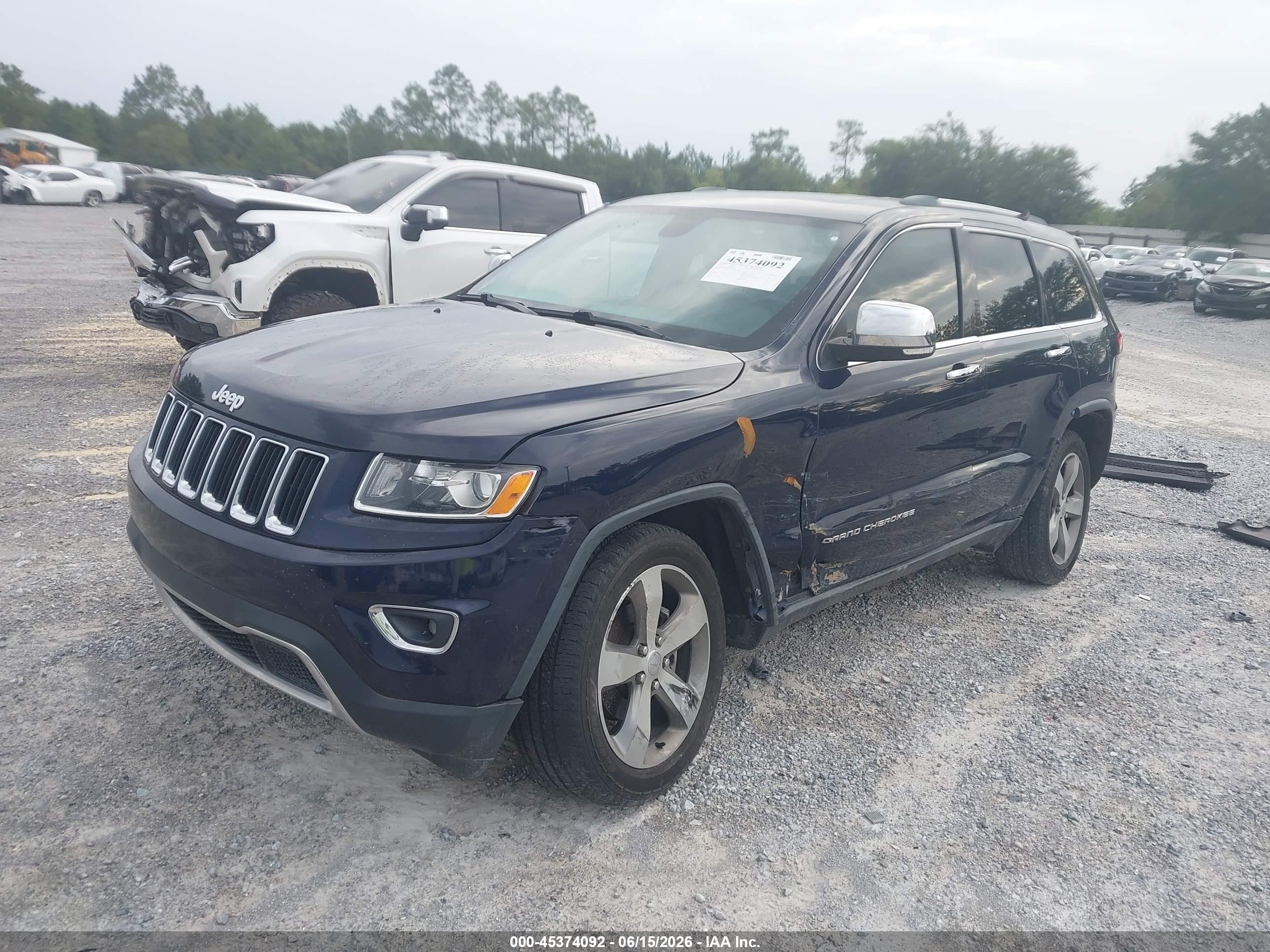 2014 Jeep Grand Cherokee Limited Blue vin: 1C4RJFBG0EC334844