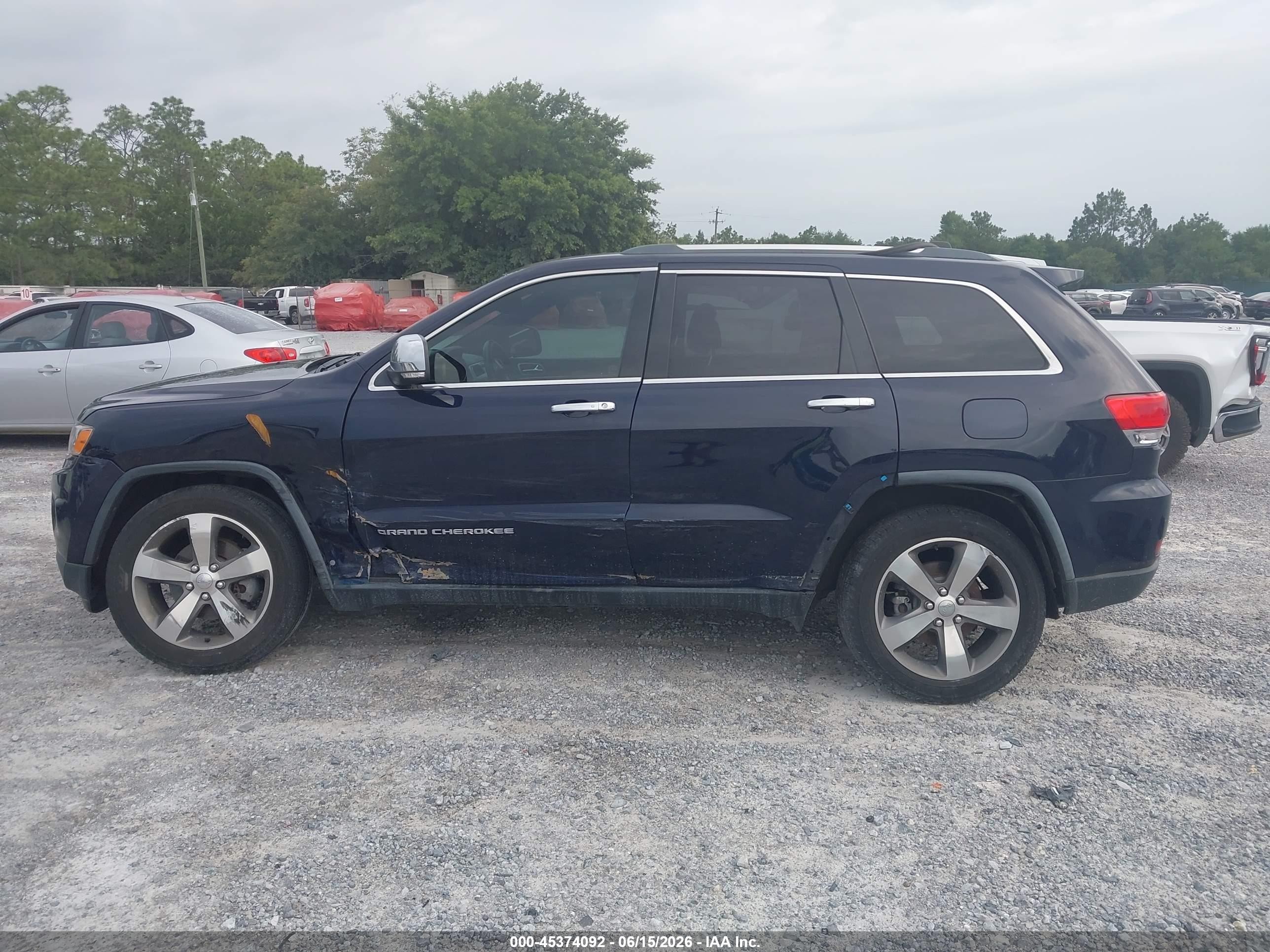 2014 Jeep Grand Cherokee Limited Blue vin: 1C4RJFBG0EC334844