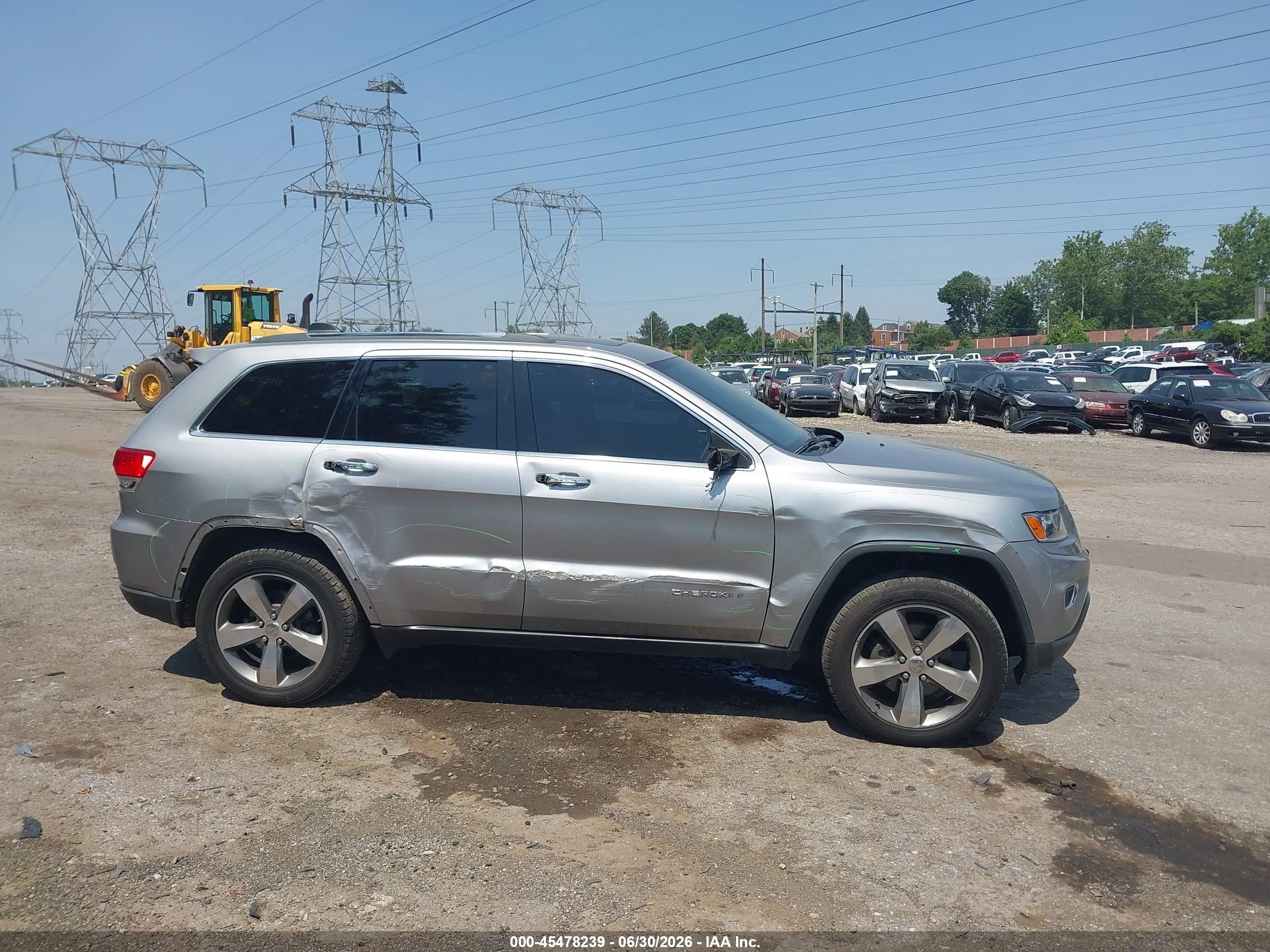 2014 Jeep Grand Cherokee Limited Gray vin: 1C4RJFBG0EC363986