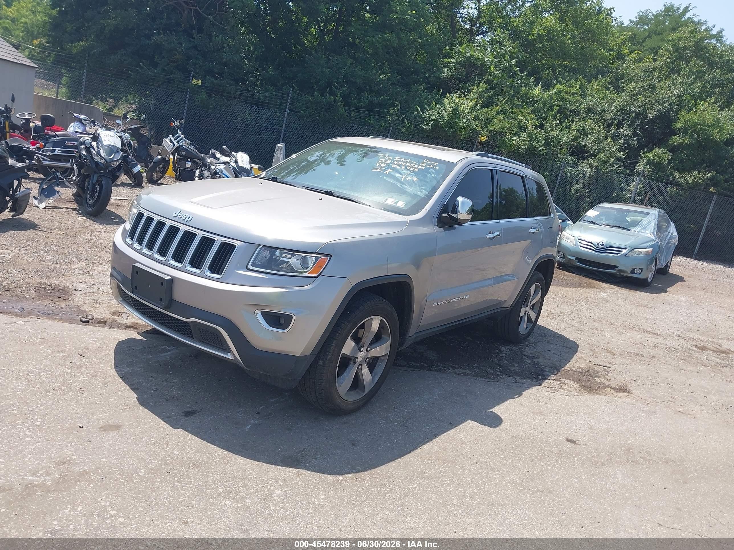 2014 Jeep Grand Cherokee Limited Gray vin: 1C4RJFBG0EC363986